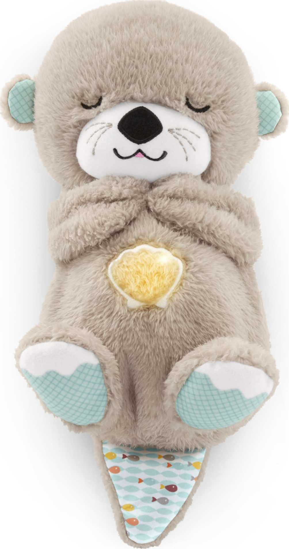 Fisher-Price Soothe 'N Snuggle Otter | Newborn Baby Toys & New Baby Gifts | Plush Soft Toys for Babies with Light and Sound Machine | Baby Girl and Baby Boy Gifts | Newborn Essentials, FXC66