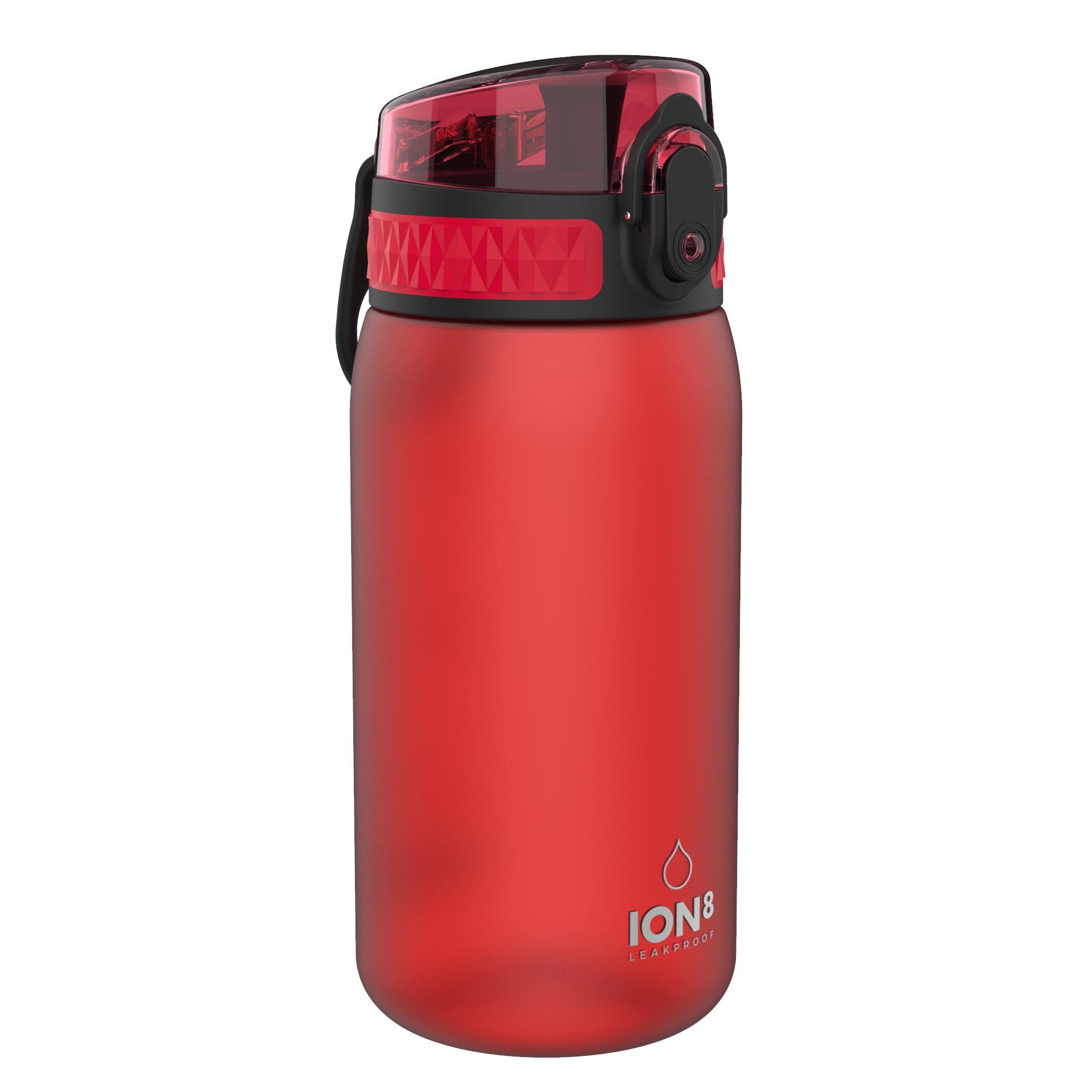 Ion8 Kids Water Bottle (350ml) Leak-proof Drinking Bottle, Triple Lock Lid to Prevent Spills, Easy to Clean & BPA Free, Carry Handle with Full Flip Lid, Ideal for Little Hands & Lunch Boxes