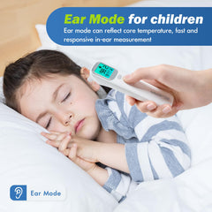 Elera Ear Thermometer for Kids, Baby Thermometer with Forehead and Ear Mode for Adults, Infant, Kids and Toddler, Touchless and 1 Second Reading with Fever Alarm and Mute Function