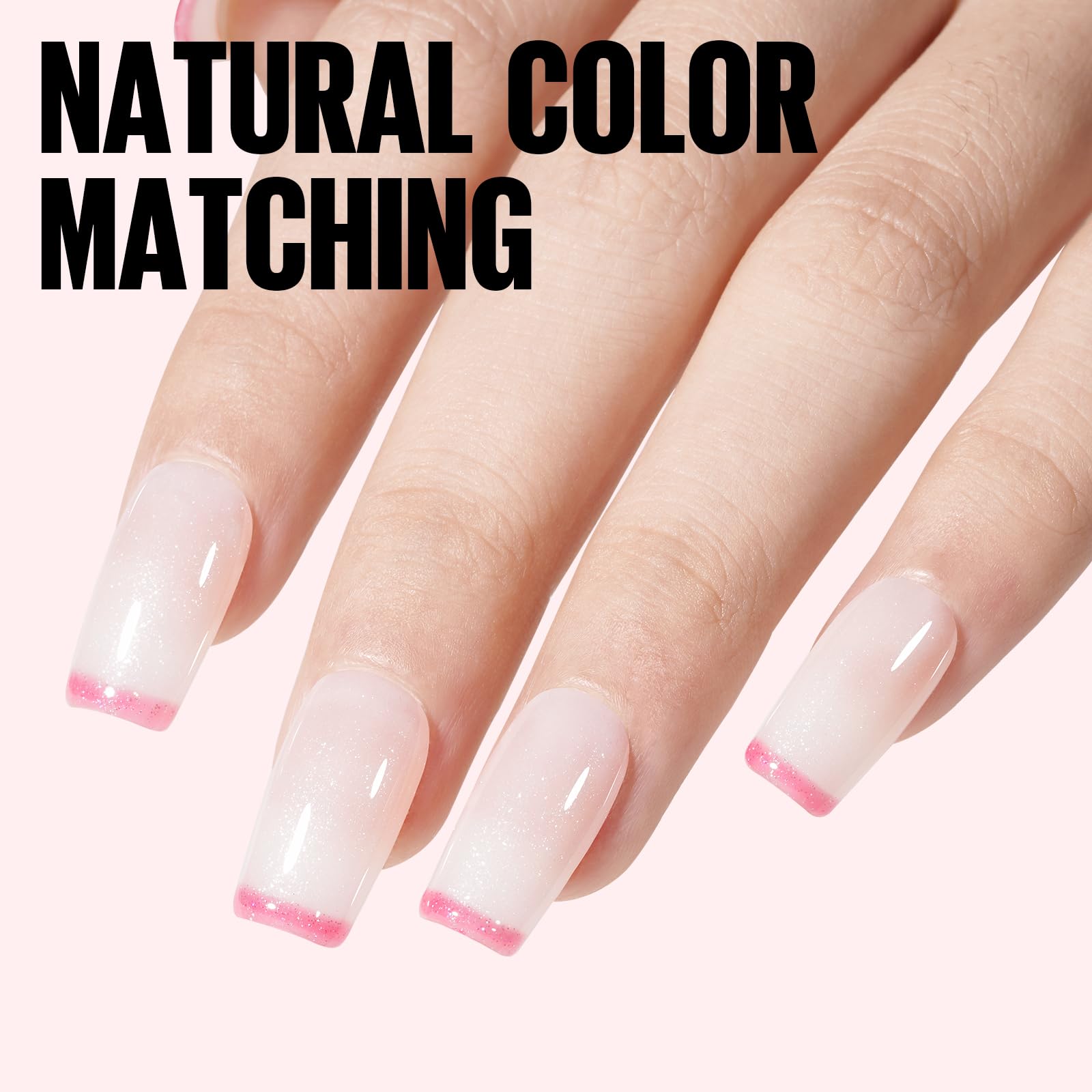 TOMICCA Milky White Gel Nail Polish- 15ml Natural Gel Polish French Nail Design UV LED Gel Milky Jelly Gel Nail Polish Transparent White Soak Off Gel Polish Nail Art Gel-ZB07