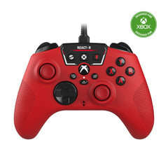 Turtle Beach React-R Red Wired Gaming Controller with Audio Controls, Mappable Buttons & Textured Grips for Xbox Series X|S, Xbox One & PC [Officially Licensed for Xbox]