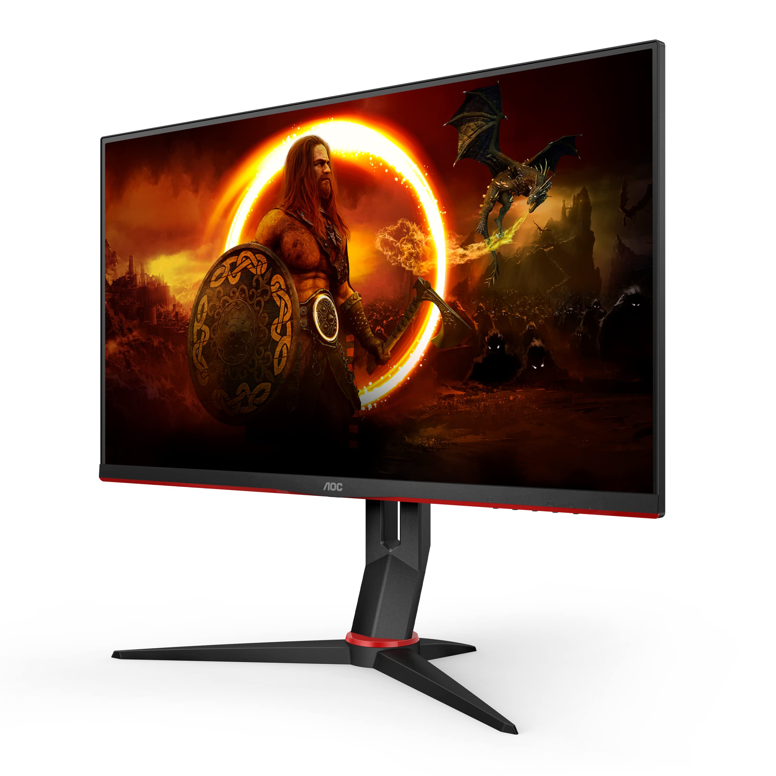 AOC Gaming Q27G2E - 27 INch QHD Monitor, 155Hz, 1ms MPRT, VA, FreeSync Premium, Shadow control, Low Input lag (2560 x 1440 @ 155Hz, 250 cd/m², HDMI 2.0 x 2, DisplayPort 1.2x1)