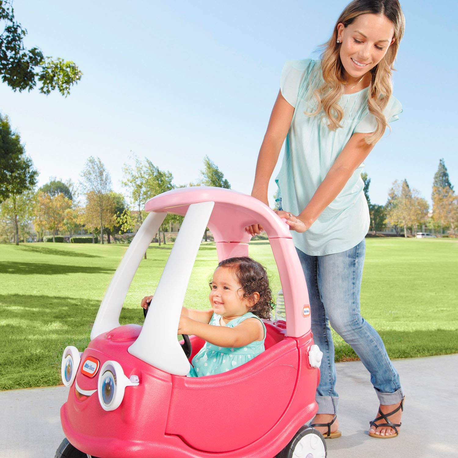 Little Tikes Dino Cozy Coupe Car. Kids Ride-On, Foot to Floor Slider, Mini Vehicle Push Car With Real Working Horn, Clicking Ignition Switch & Petrol Cap. For Ages 18 Months+