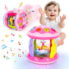 m zimoon Baby Toys 6 to 12 Months, Ocean Projector Light Up Toys with Music, Sensory Toys for 1 2 3 Year Old Boys Girls, Musical Toys 12-18 Months Crawling Learning Tummy Time Toys 1st Birthday Gifts