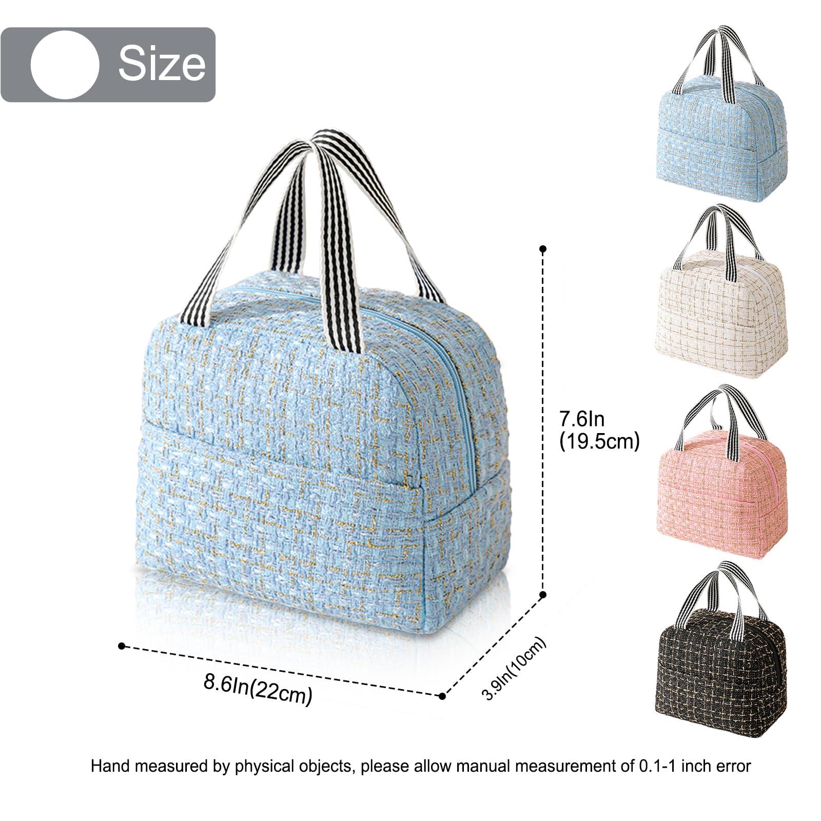 Insulated Lunch Bag Tote Bag for Women Wide Open Insulated Cooler Bag Water-resistant Thermal Leak-Proof Lunch Organizer For Men Girls Outdoor Picnic Work