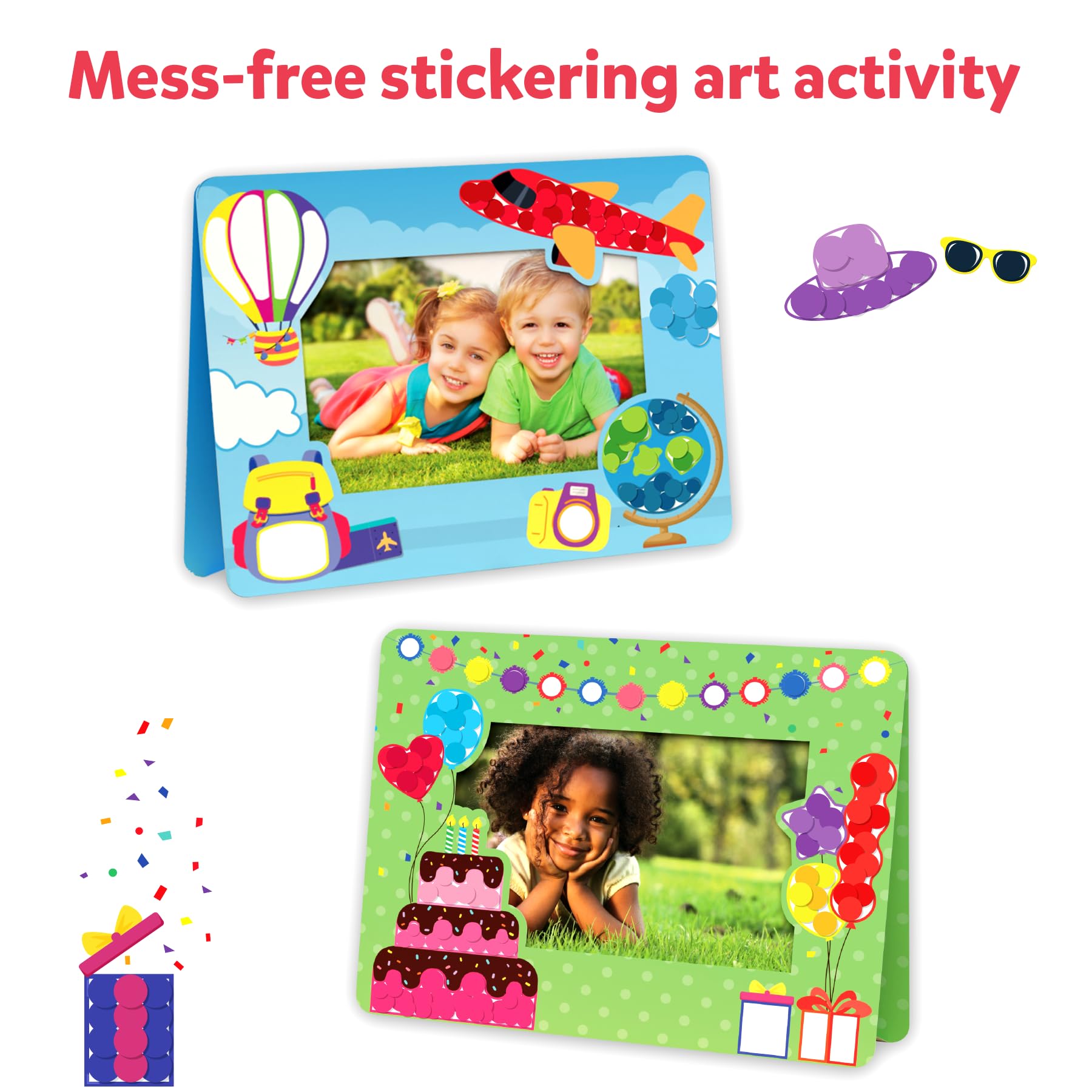 Skillmatics Art Activity - Dot It Unicorns & Princesses, Stocking Stuffers, No Mess Sticker Art for Kids, Craft Kits, DIY Activity, Christmas Gifts for Boys & Girls Ages 3, 4, 5, 6, 7