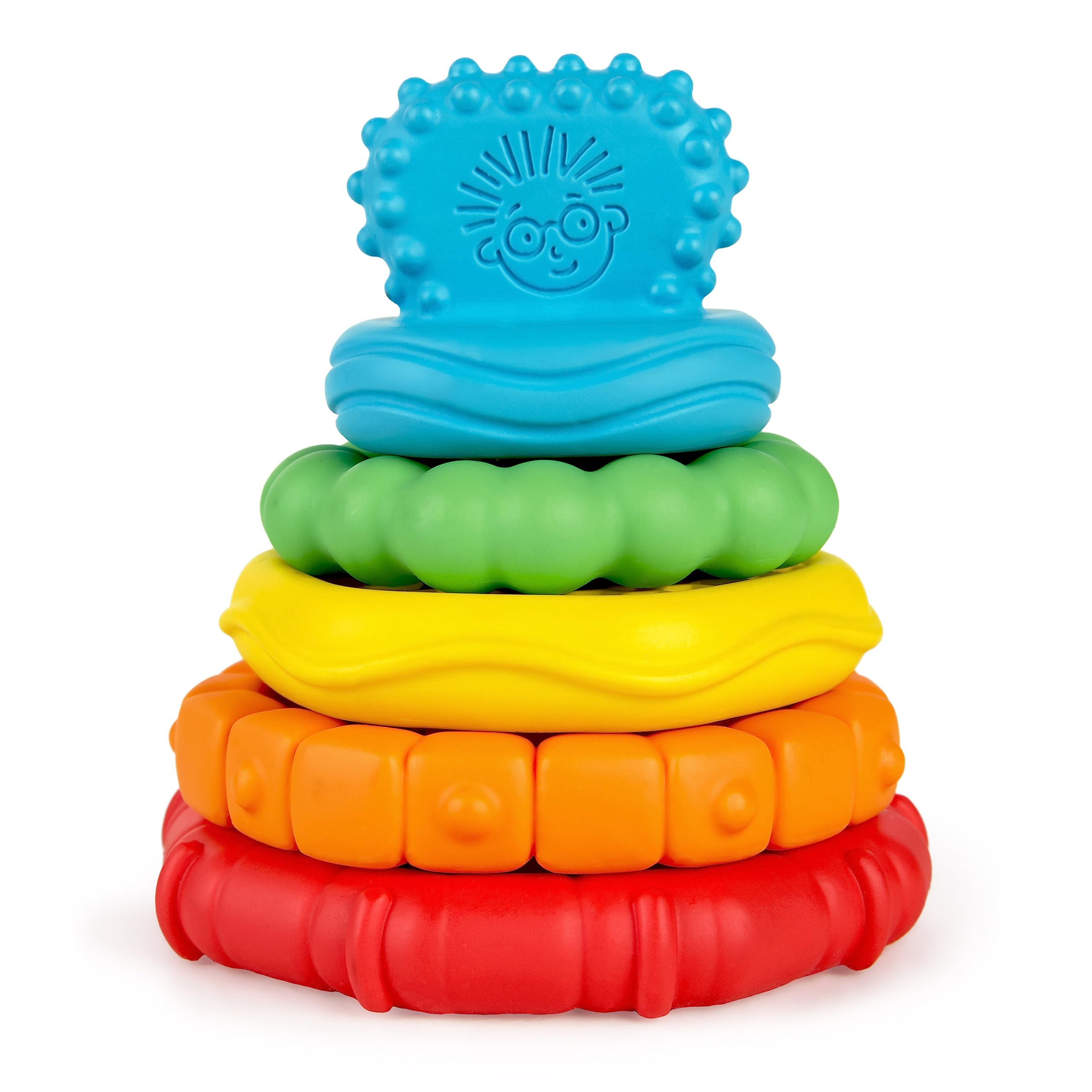 Baby Einstein, Teether-pillar Rattle and Chill Teething Aid Toy, Soothing relief, Multisensory Stimulation, Massages Sore Gums, Easy to Hold, Water filled, Ages 3 months +