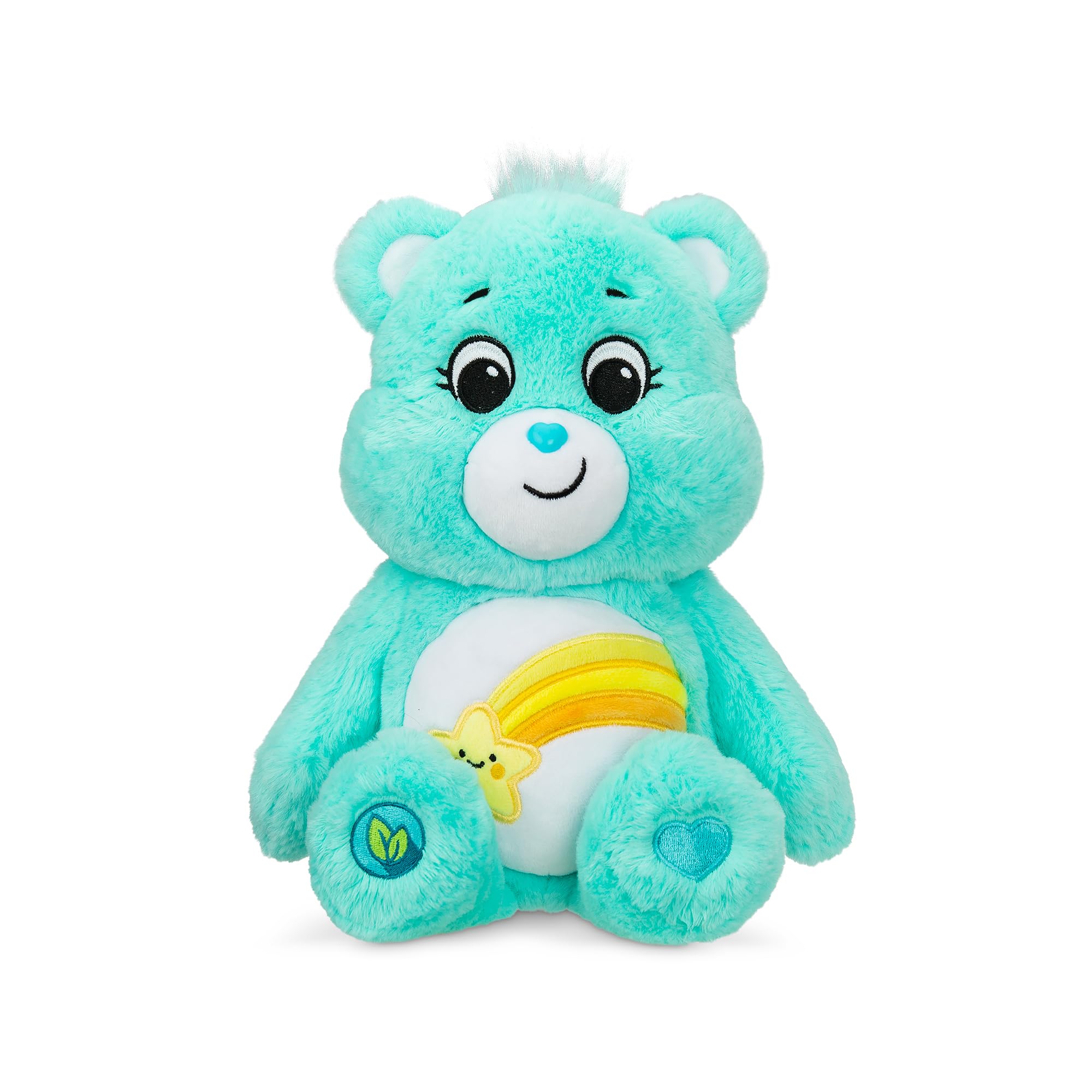 Care Bears | Cheer Bear 35cm Medium Plush | Collectable Cute Plush Toy, Cuddly Toys for Children, Soft Toys for Girls and Boys, Cute Teddies Suitable for Girls and Boys Ages 4+ | Basic Fun 22061