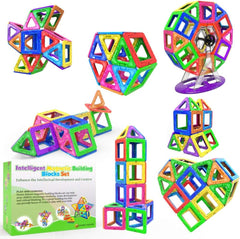 Desire Deluxe Magnetic Building Blocks Gift 94PC Kids Magnetics Construction Block Games for Boys and Girls Creativity Educational Children's Toys for Age 3 4 5 6 7 Year Old