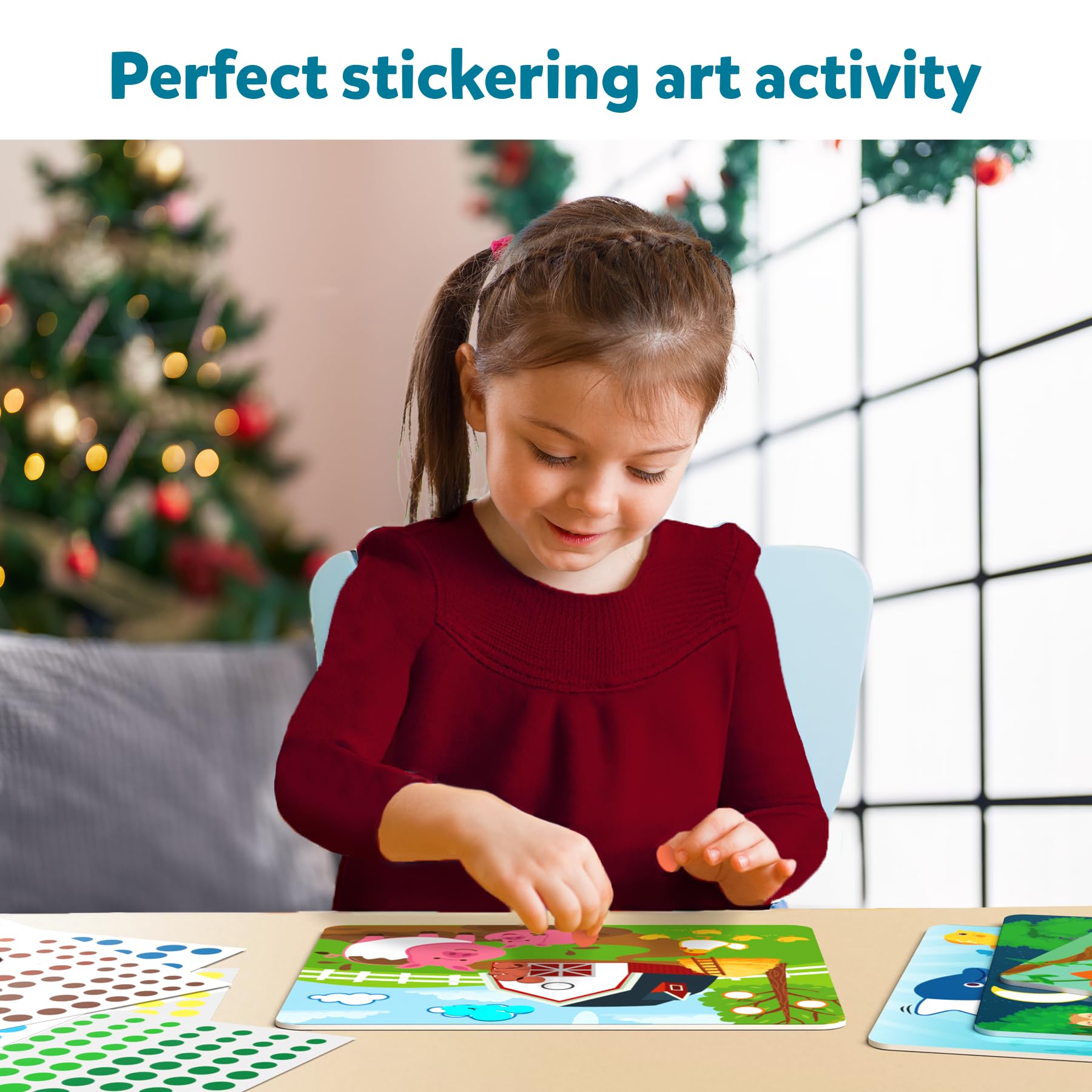 Skillmatics Art Activity - Dot It Unicorns & Princesses, Stocking Stuffers, No Mess Sticker Art for Kids, Craft Kits, DIY Activity, Christmas Gifts for Boys & Girls Ages 3, 4, 5, 6, 7