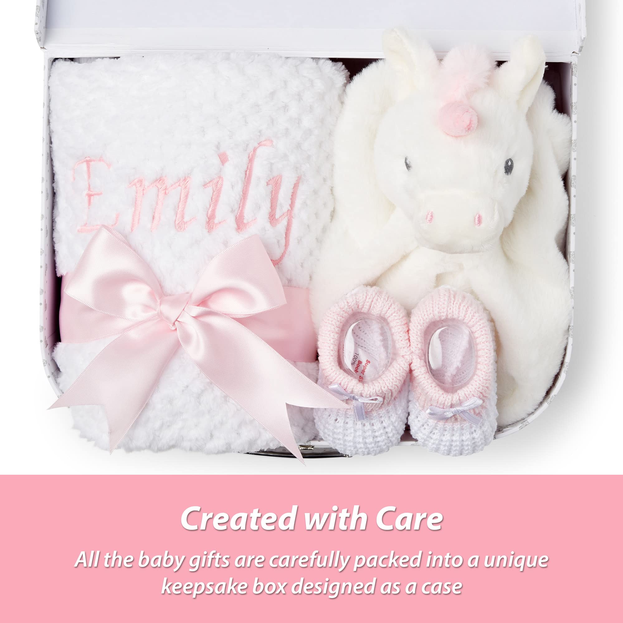 Baby Box Shop New Baby Gifts Set - 3 Baby Essentials and a Newborn Hamper Create a Premium Newborn Gift Set, New Baby Hamper Basket Girl, New Born Baby Gift - Baby Shower Hamper for Newborn - Zebra