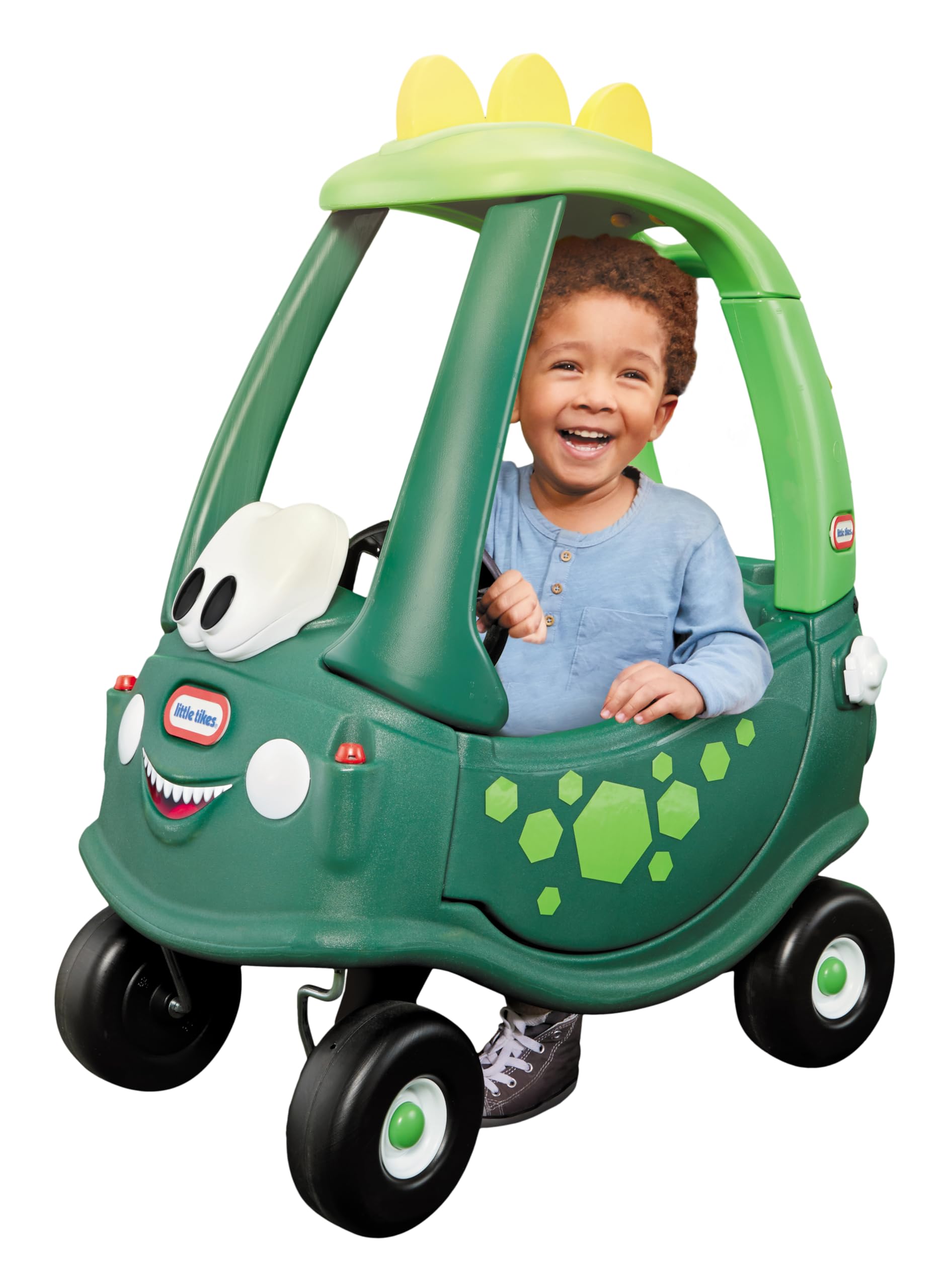 Little Tikes Dino Cozy Coupe Car. Kids Ride-On, Foot to Floor Slider, Mini Vehicle Push Car With Real Working Horn, Clicking Ignition Switch & Petrol Cap. For Ages 18 Months+