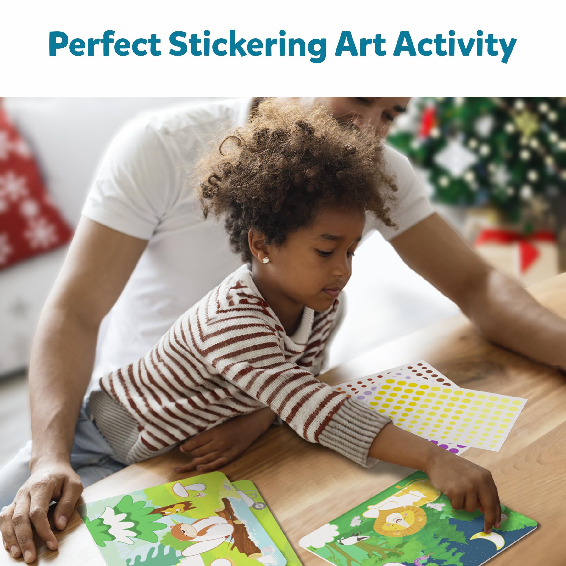 Skillmatics Art Activity - Dot It Unicorns & Princesses, Stocking Stuffers, No Mess Sticker Art for Kids, Craft Kits, DIY Activity, Christmas Gifts for Boys & Girls Ages 3, 4, 5, 6, 7