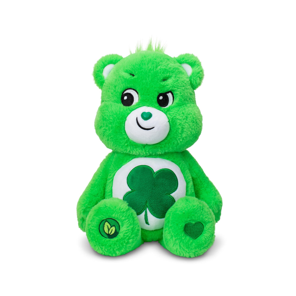 Care Bears | Good Luck Bear 35cm Medium Plush | Collectable Cute Plush Toy, Cuddly Toys for Children, Soft Toys for Girls Boys, Cute Teddies Suitable for Girls and Boys Ages 4+ | Basic Fun 22064