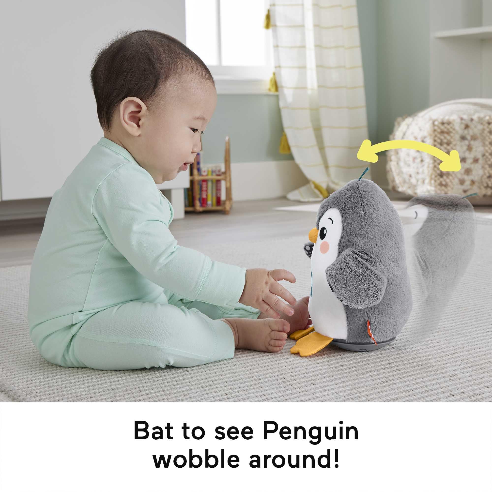 Fisher-Price Soothe 'N Snuggle Otter | Newborn Baby Toys & New Baby Gifts | Plush Soft Toys for Babies with Light and Sound Machine | Baby Girl and Baby Boy Gifts | Newborn Essentials, FXC66