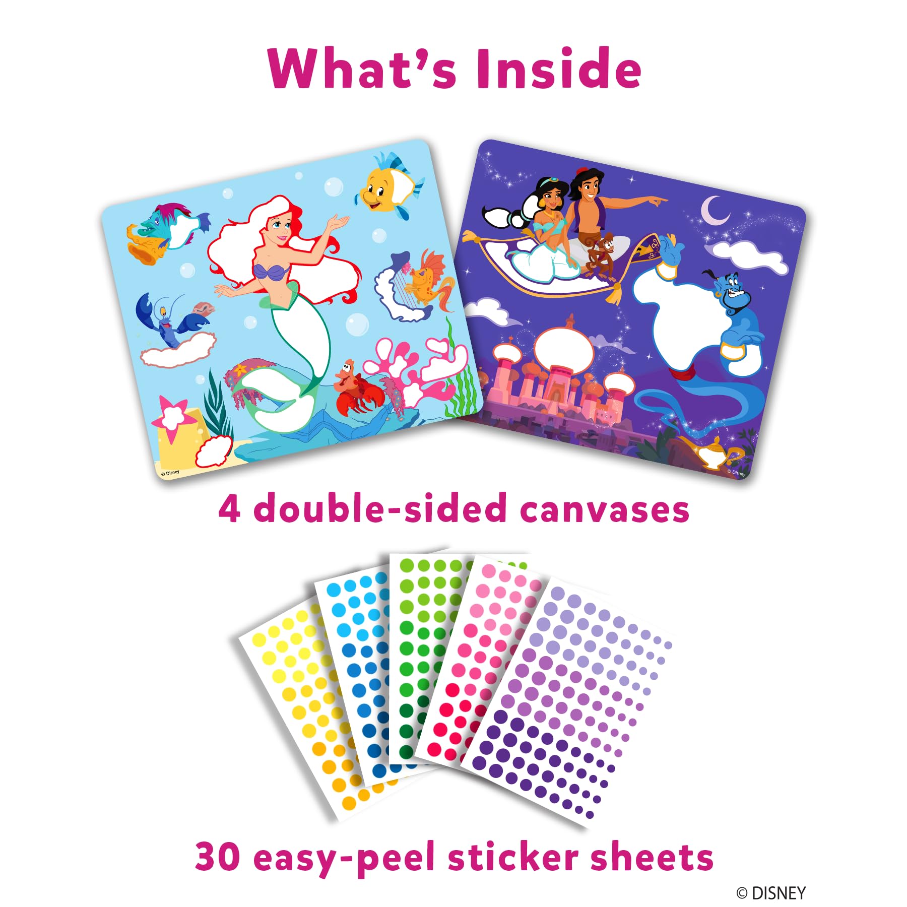 Skillmatics Art Activity - Dot It Unicorns & Princesses, Stocking Stuffers, No Mess Sticker Art for Kids, Craft Kits, DIY Activity, Christmas Gifts for Boys & Girls Ages 3, 4, 5, 6, 7