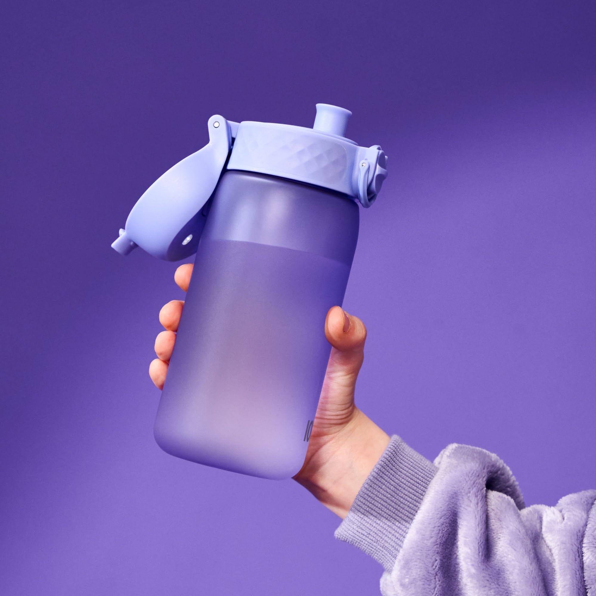 Ion8 Kids Water Bottle (350ml) Leak-proof Drinking Bottle, Triple Lock Lid to Prevent Spills, Easy to Clean & BPA Free, Carry Handle with Full Flip Lid, Ideal for Little Hands & Lunch Boxes