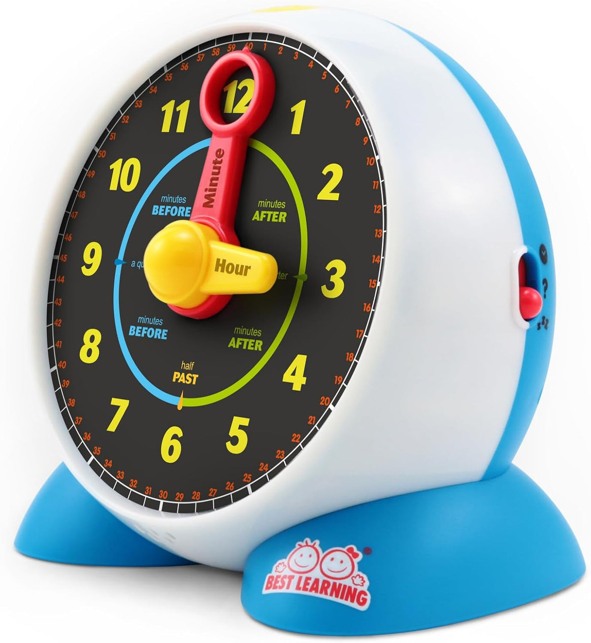 BEST LEARNING Learning Clock - Educational Talking Learn to Tell Time Teaching Light-Up Toy with Quiz and Music Sleep Mode - Toddlers & Kids Ages 3, 4, 5, 6 Years Old Boy and Girl…