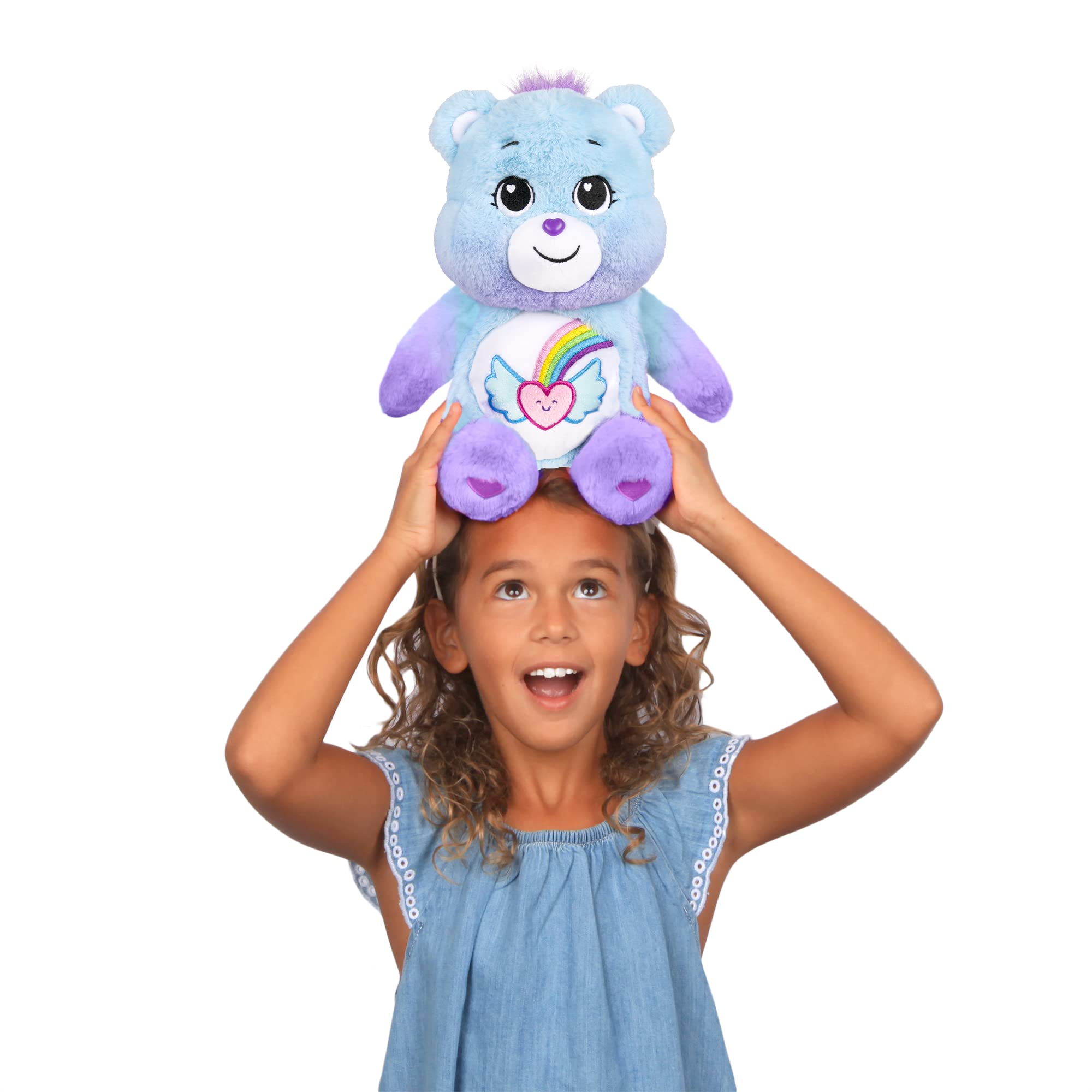 Care Bears | Dream Bright Bear 35cm Medium Plush | Collectable Cute Plush Toy, Cuddly Toys for Children, Soft Toys for Girls Boys, Cute Teddies Suitable for Girls and Boys Ages 4+ | Basic Fun 22425