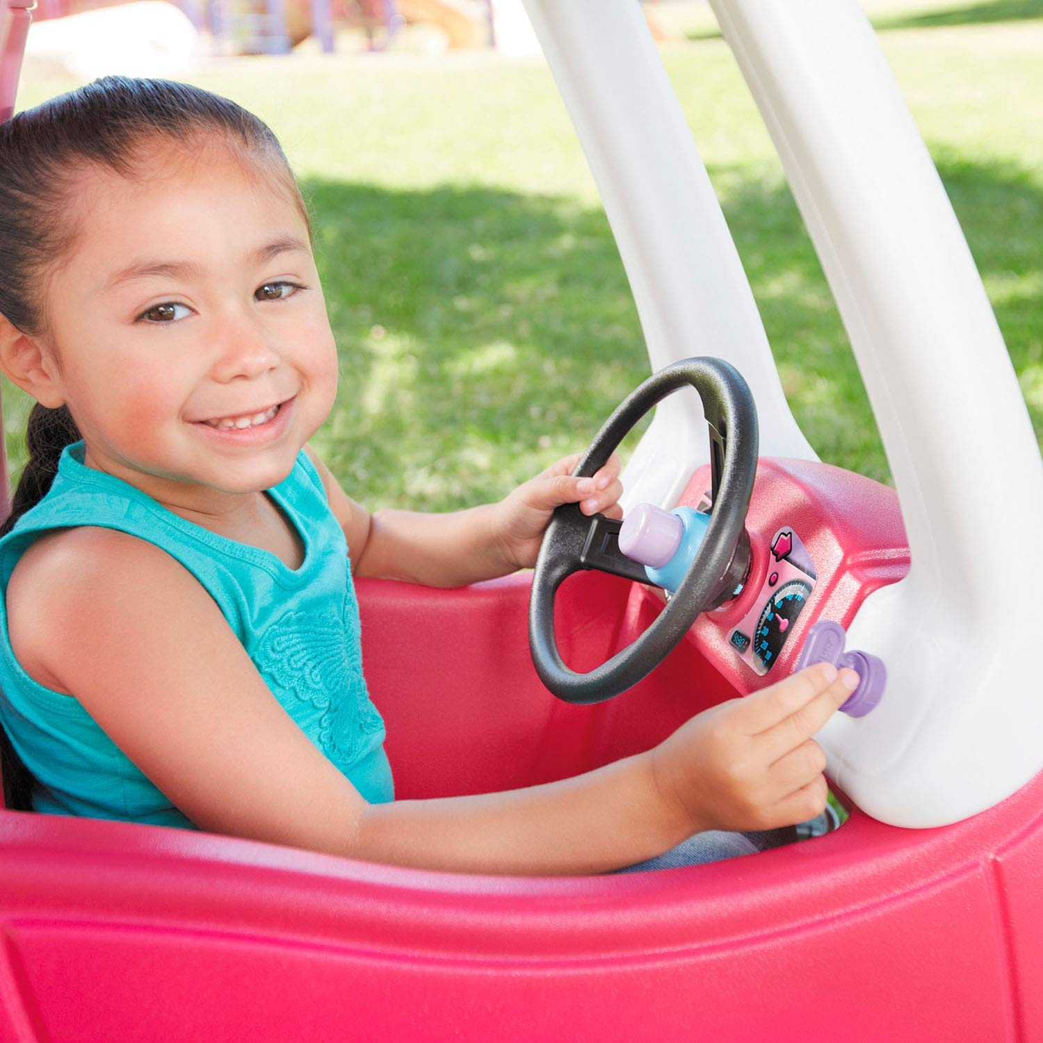 Little Tikes Dino Cozy Coupe Car. Kids Ride-On, Foot to Floor Slider, Mini Vehicle Push Car With Real Working Horn, Clicking Ignition Switch & Petrol Cap. For Ages 18 Months+