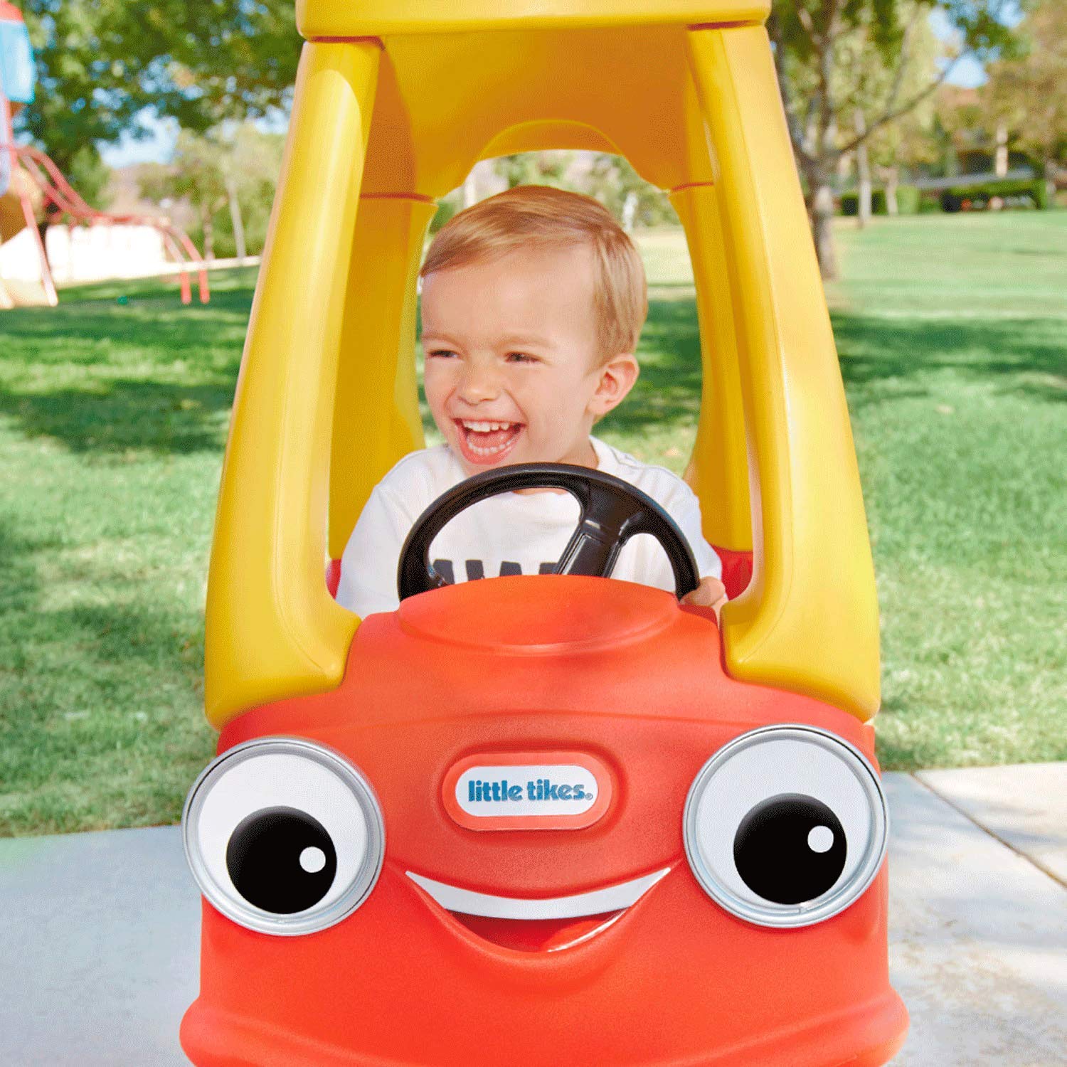 Little Tikes Dino Cozy Coupe Car. Kids Ride-On, Foot to Floor Slider, Mini Vehicle Push Car With Real Working Horn, Clicking Ignition Switch & Petrol Cap. For Ages 18 Months+