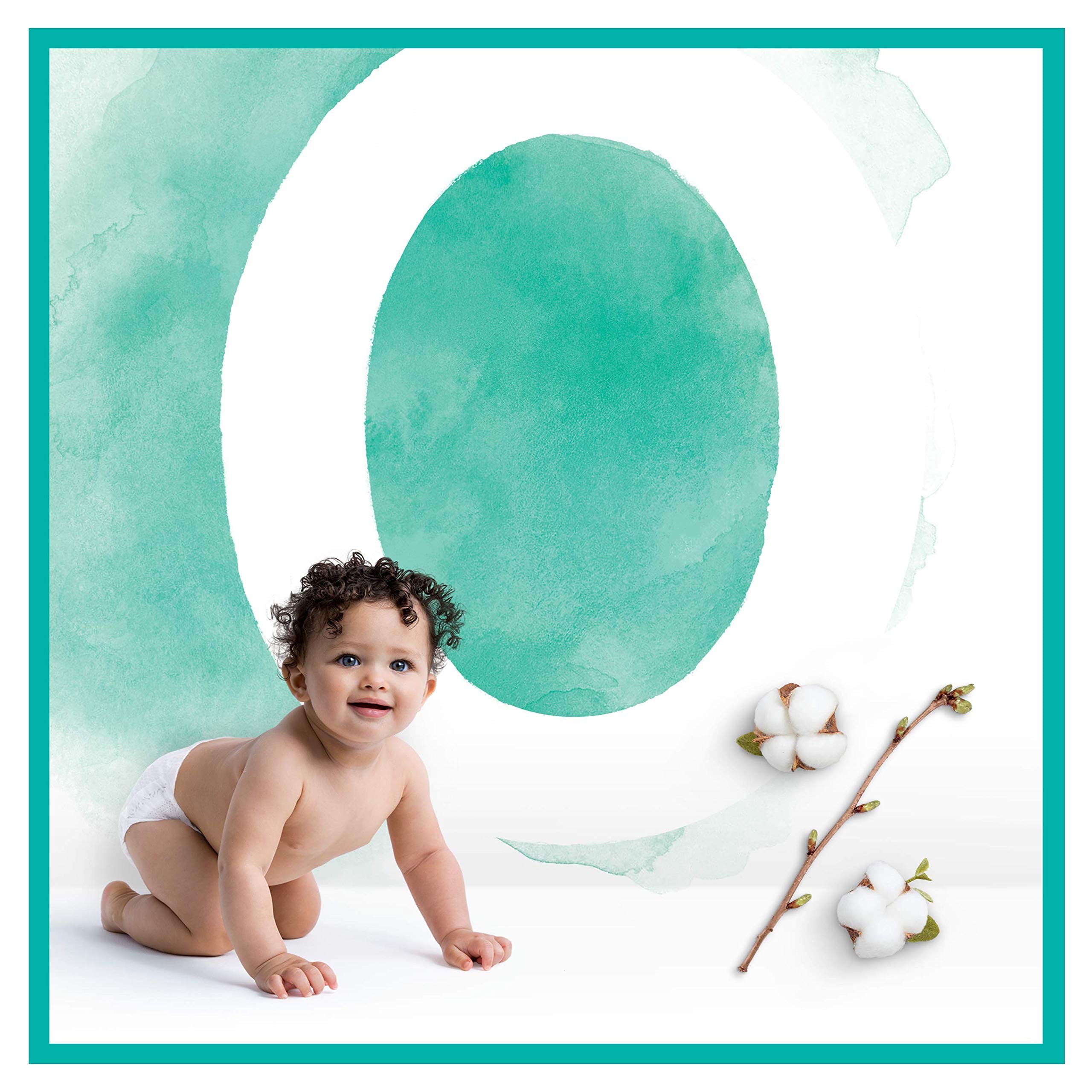 Pampers Harmonie Nappies Size 2, 204 Nappies, 4kg-8kg, Gentle Skin Protection Cushiony Soft