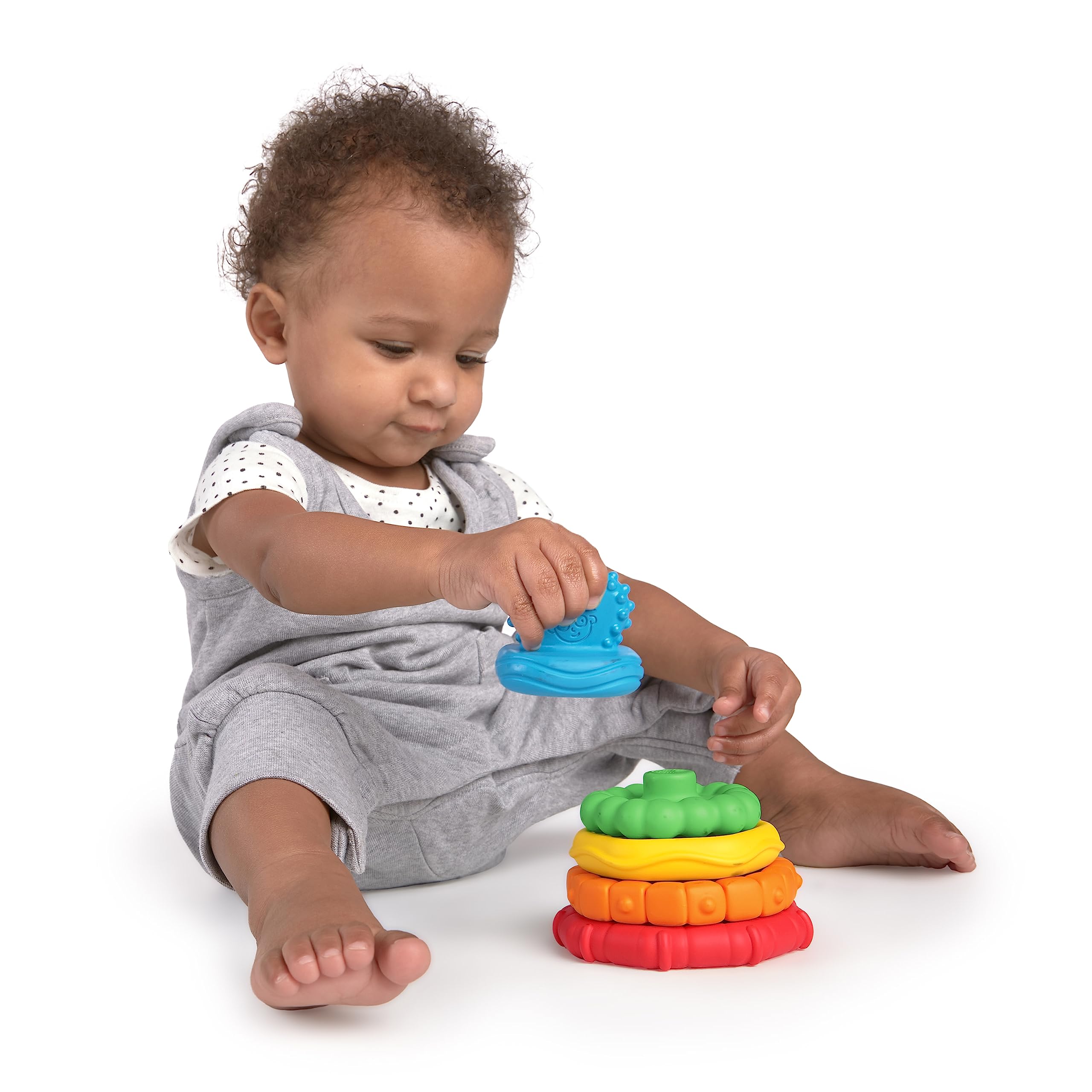 Baby Einstein, Teether-pillar Rattle and Chill Teething Aid Toy, Soothing relief, Multisensory Stimulation, Massages Sore Gums, Easy to Hold, Water filled, Ages 3 months +