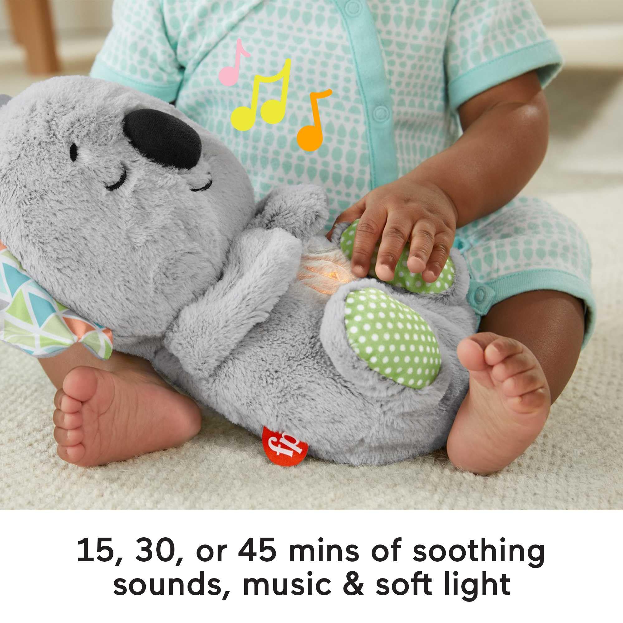 Fisher-Price Soothe 'N Snuggle Otter | Newborn Baby Toys & New Baby Gifts | Plush Soft Toys for Babies with Light and Sound Machine | Baby Girl and Baby Boy Gifts | Newborn Essentials, FXC66