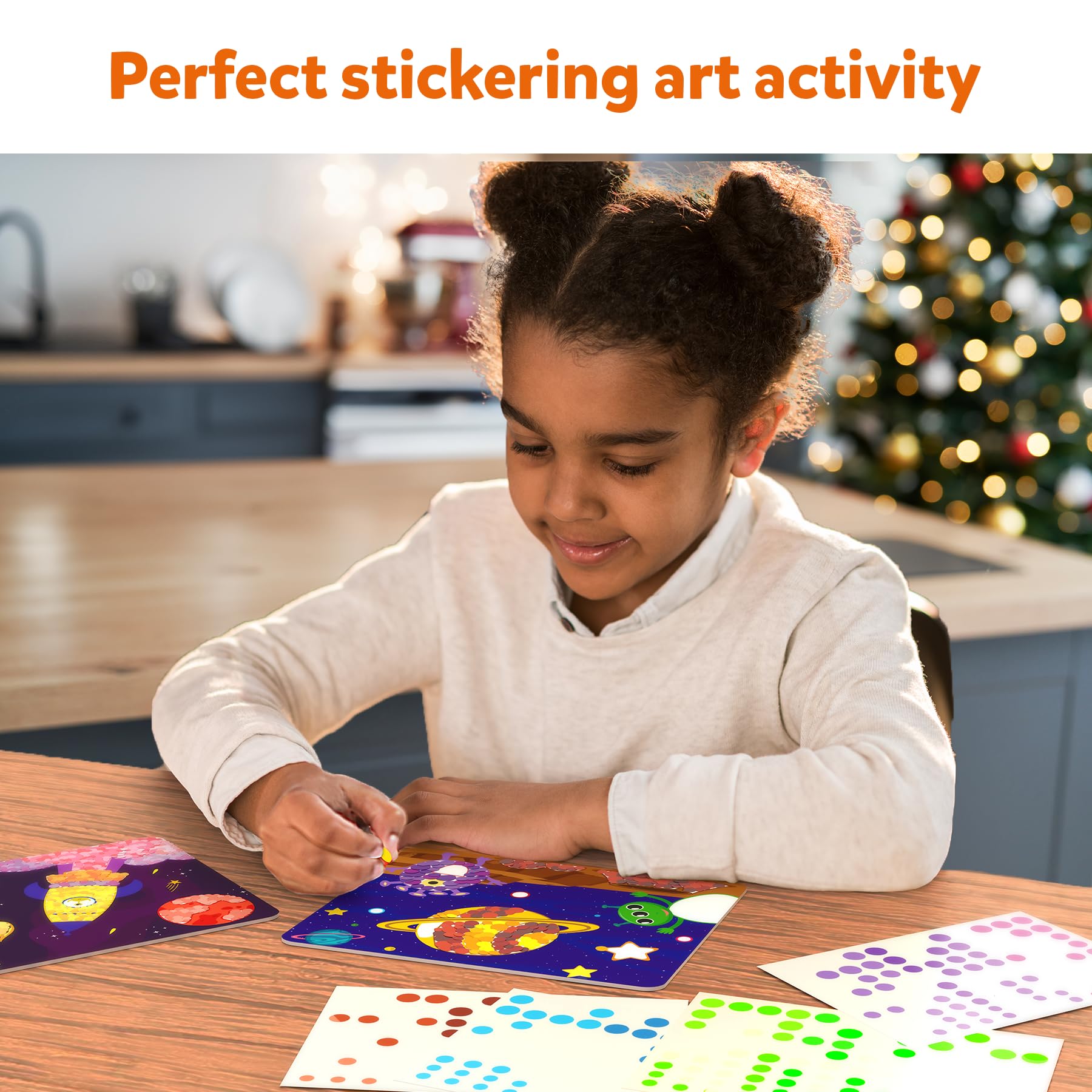 Skillmatics Art Activity - Dot It Unicorns & Princesses, Stocking Stuffers, No Mess Sticker Art for Kids, Craft Kits, DIY Activity, Christmas Gifts for Boys & Girls Ages 3, 4, 5, 6, 7