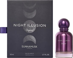 Sunnamusk London Night Illusion Eau De Parfum, Women, Fresh Fruity Fragrance, Perfume, Luxury Fragrance (50ml)