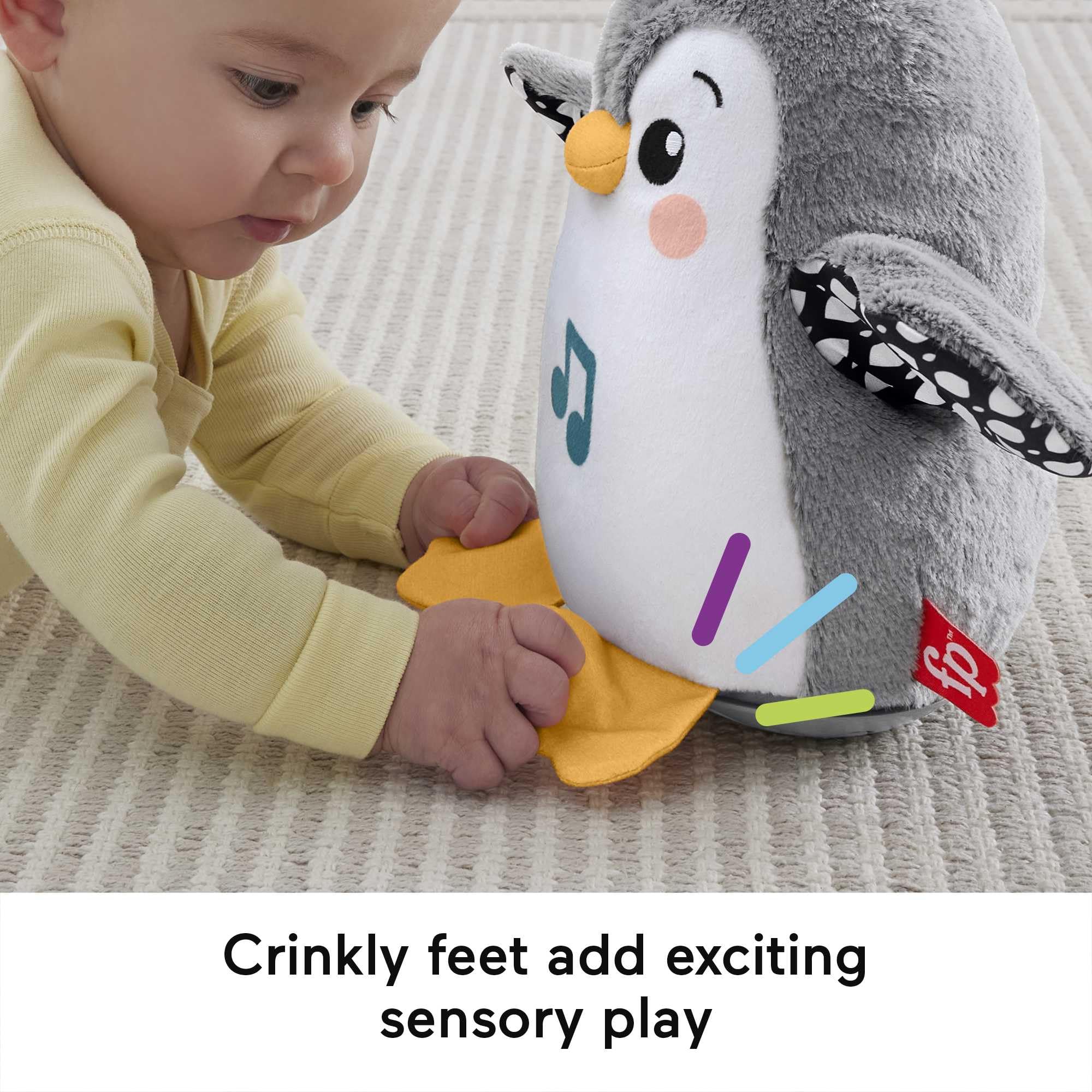 Fisher-Price Soothe 'N Snuggle Otter | Newborn Baby Toys & New Baby Gifts | Plush Soft Toys for Babies with Light and Sound Machine | Baby Girl and Baby Boy Gifts | Newborn Essentials, FXC66