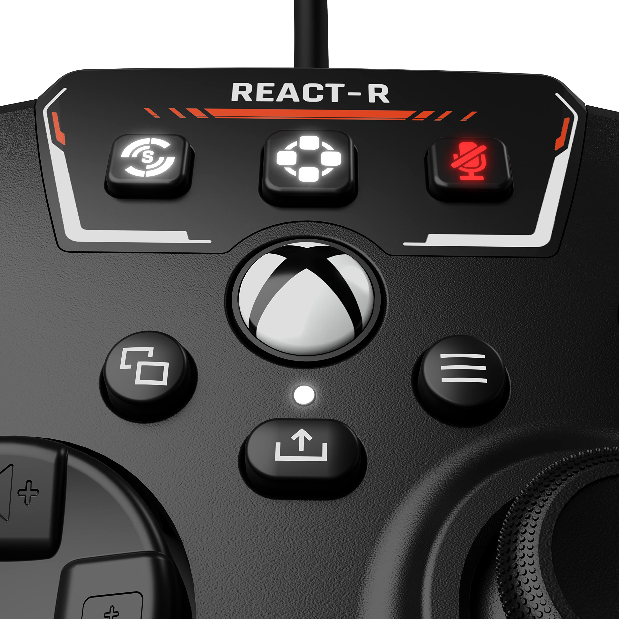 Turtle Beach React-R Red Wired Gaming Controller with Audio Controls, Mappable Buttons & Textured Grips for Xbox Series X|S, Xbox One & PC [Officially Licensed for Xbox]