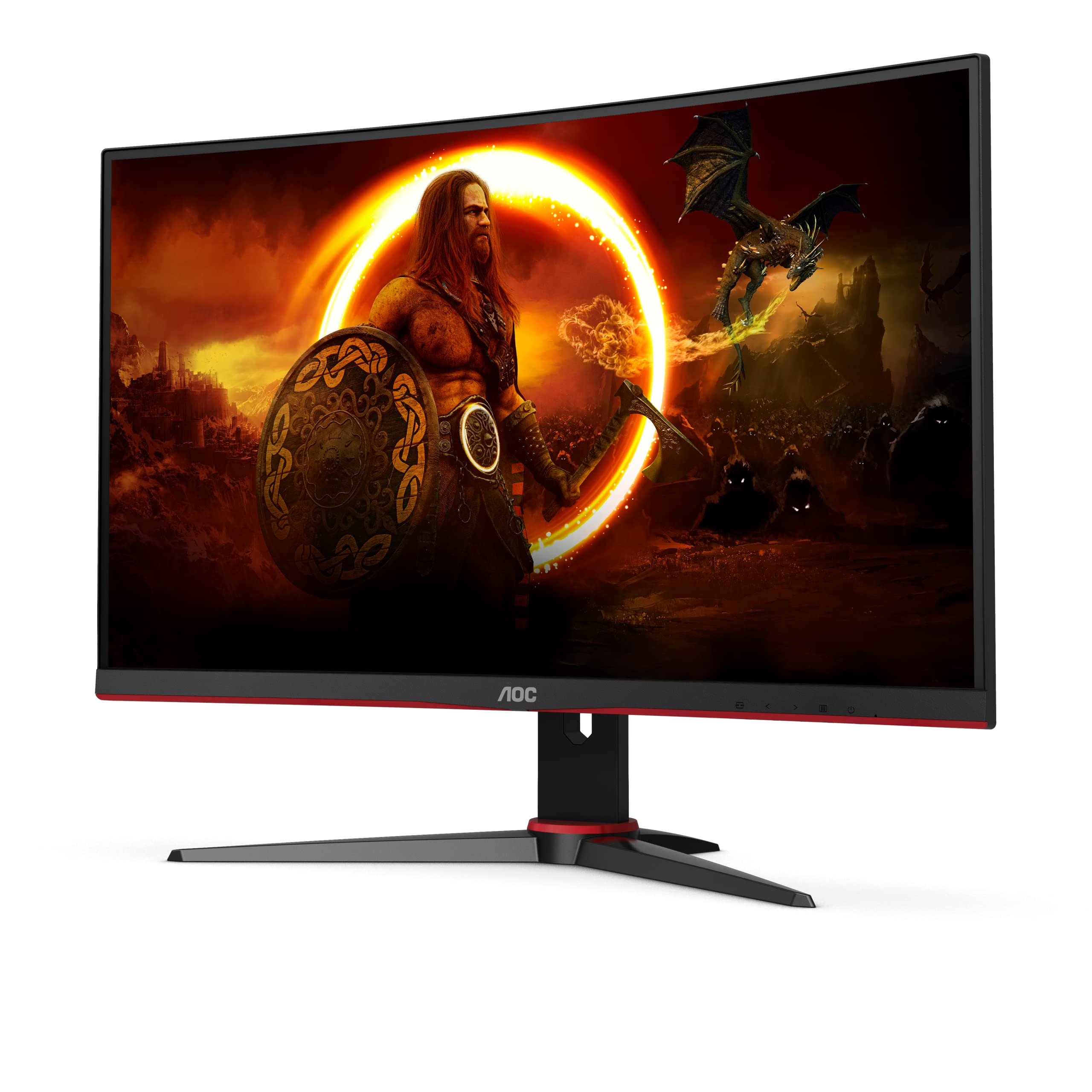 AOC Gaming Q27G2E - 27 INch QHD Monitor, 155Hz, 1ms MPRT, VA, FreeSync Premium, Shadow control, Low Input lag (2560 x 1440 @ 155Hz, 250 cd/m², HDMI 2.0 x 2, DisplayPort 1.2x1)