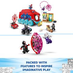 LEGO Marvel Team Spidey's Mobile Headquarters, Building Toy for 4 Plus Year Old Boys & Girls, with Miles Morales and Black Panther Minifigures, Spidey and His Amazing Friends Gift Idea 10791