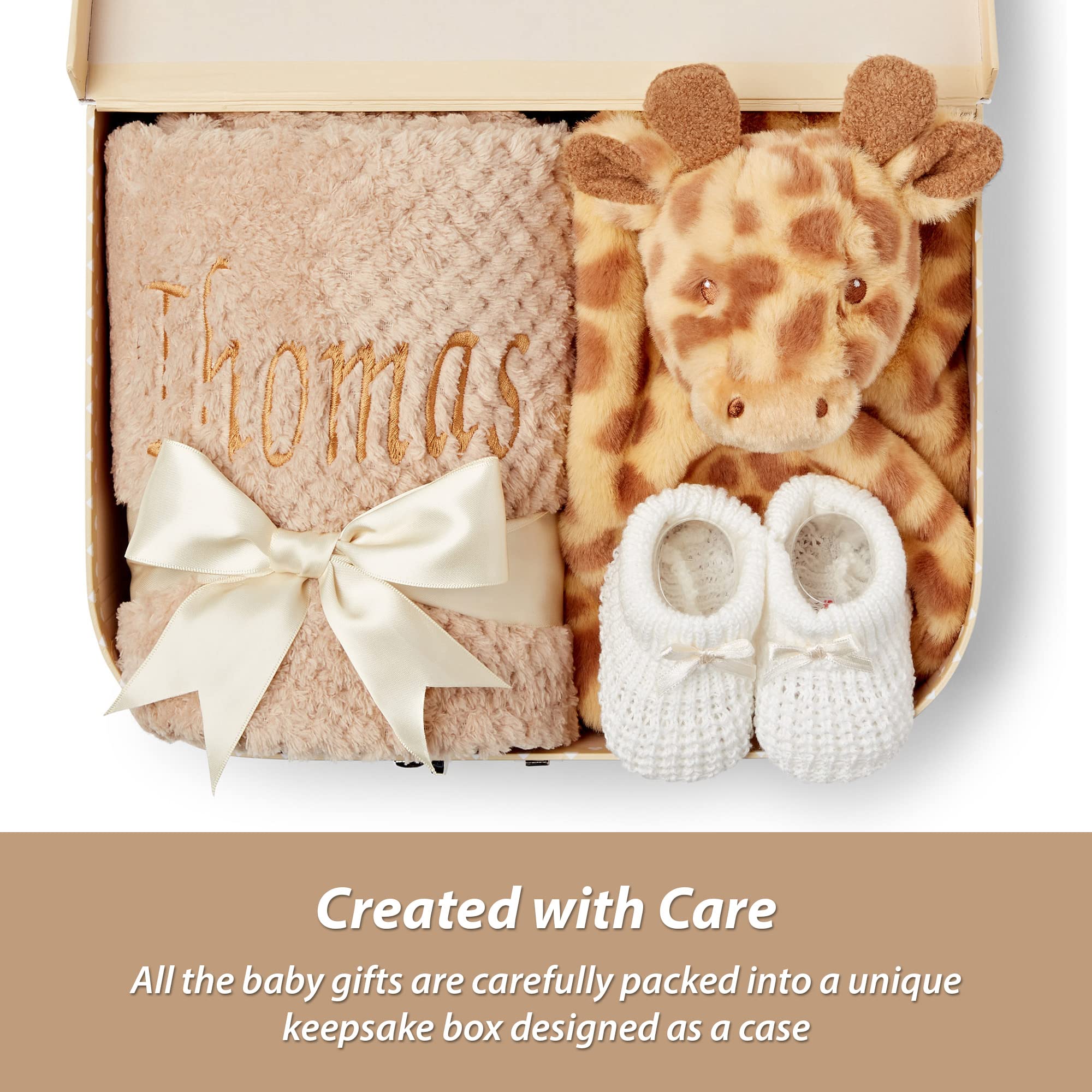 Baby Box Shop New Baby Gifts Set - 3 Baby Essentials and a Newborn Hamper Create a Premium Newborn Gift Set, New Baby Hamper Basket Girl, New Born Baby Gift - Baby Shower Hamper for Newborn - Zebra