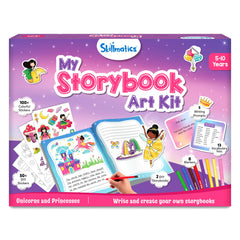 Skillmatics Storybook Art Kit - All My Adventures Art Kit for Kids, Write & Create Storybooks, Creative Activity for Boys & Girls, DIY Kit, 150+ Stickers, Christmas Gifts for Ages 5, 6, 7, 8, 9, 10