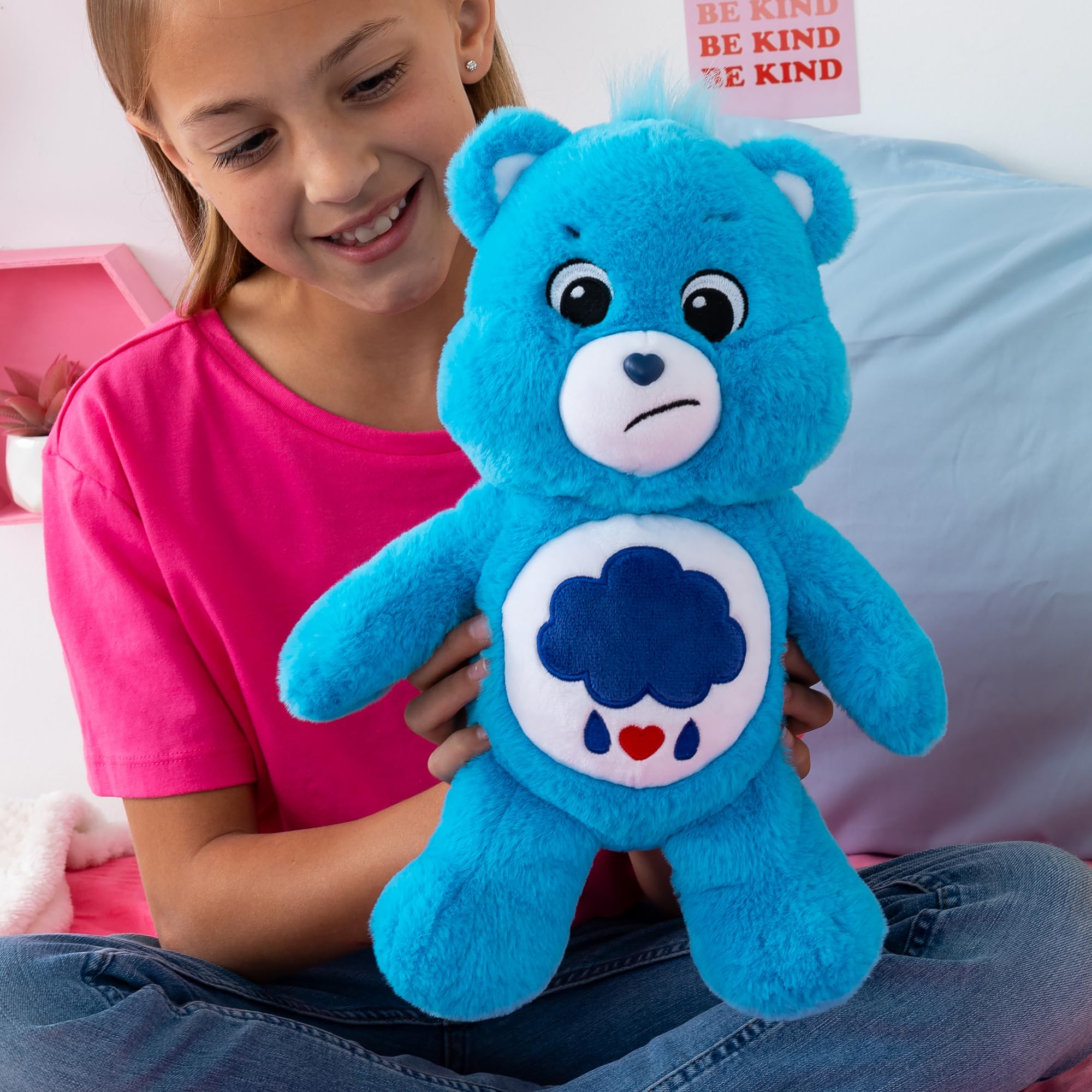 Care Bears | Cheer Bear 35cm Medium Plush | Collectable Cute Plush Toy, Cuddly Toys for Children, Soft Toys for Girls and Boys, Cute Teddies Suitable for Girls and Boys Ages 4+ | Basic Fun 22061