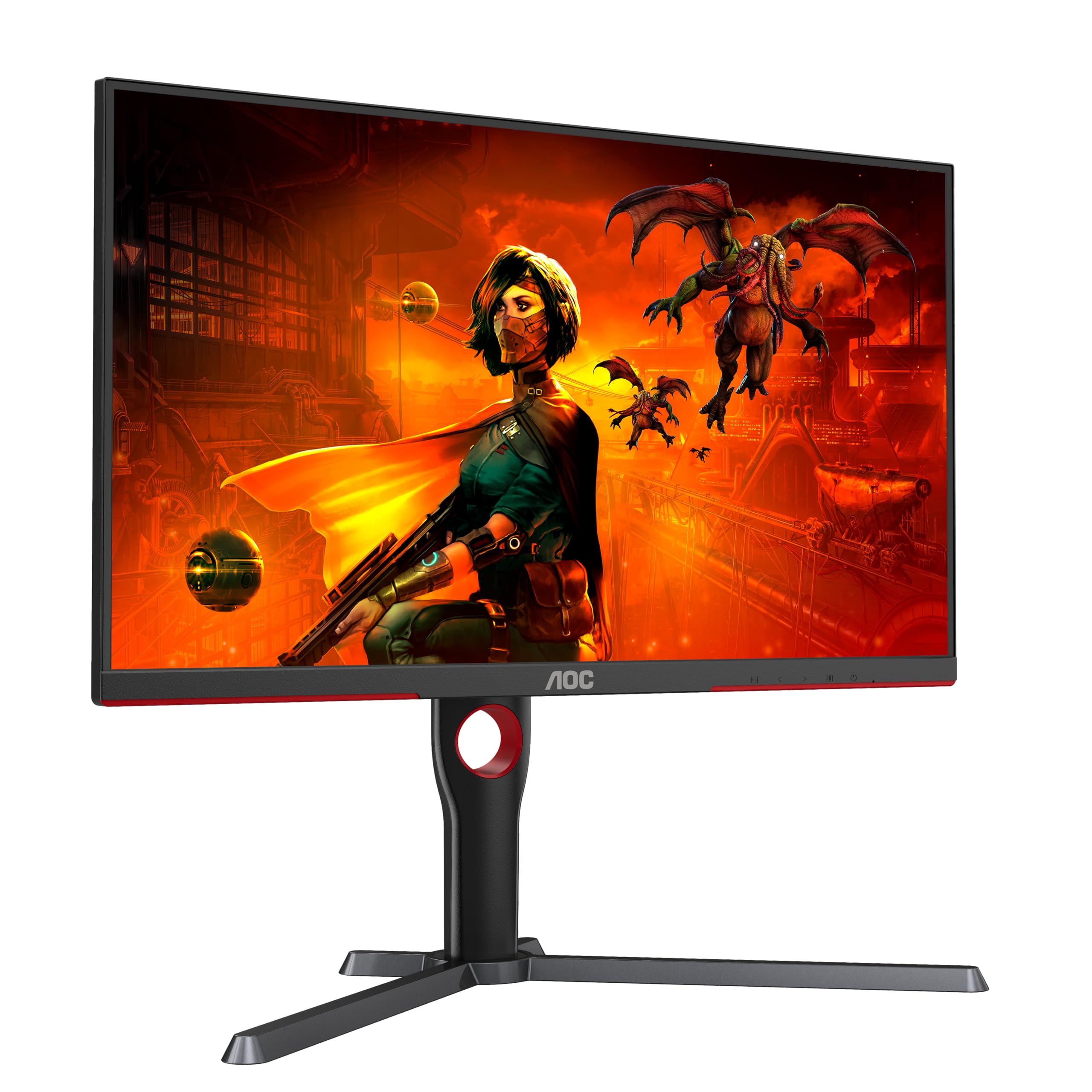 AOC Gaming Q27G2E - 27 INch QHD Monitor, 155Hz, 1ms MPRT, VA, FreeSync Premium, Shadow control, Low Input lag (2560 x 1440 @ 155Hz, 250 cd/m², HDMI 2.0 x 2, DisplayPort 1.2x1)