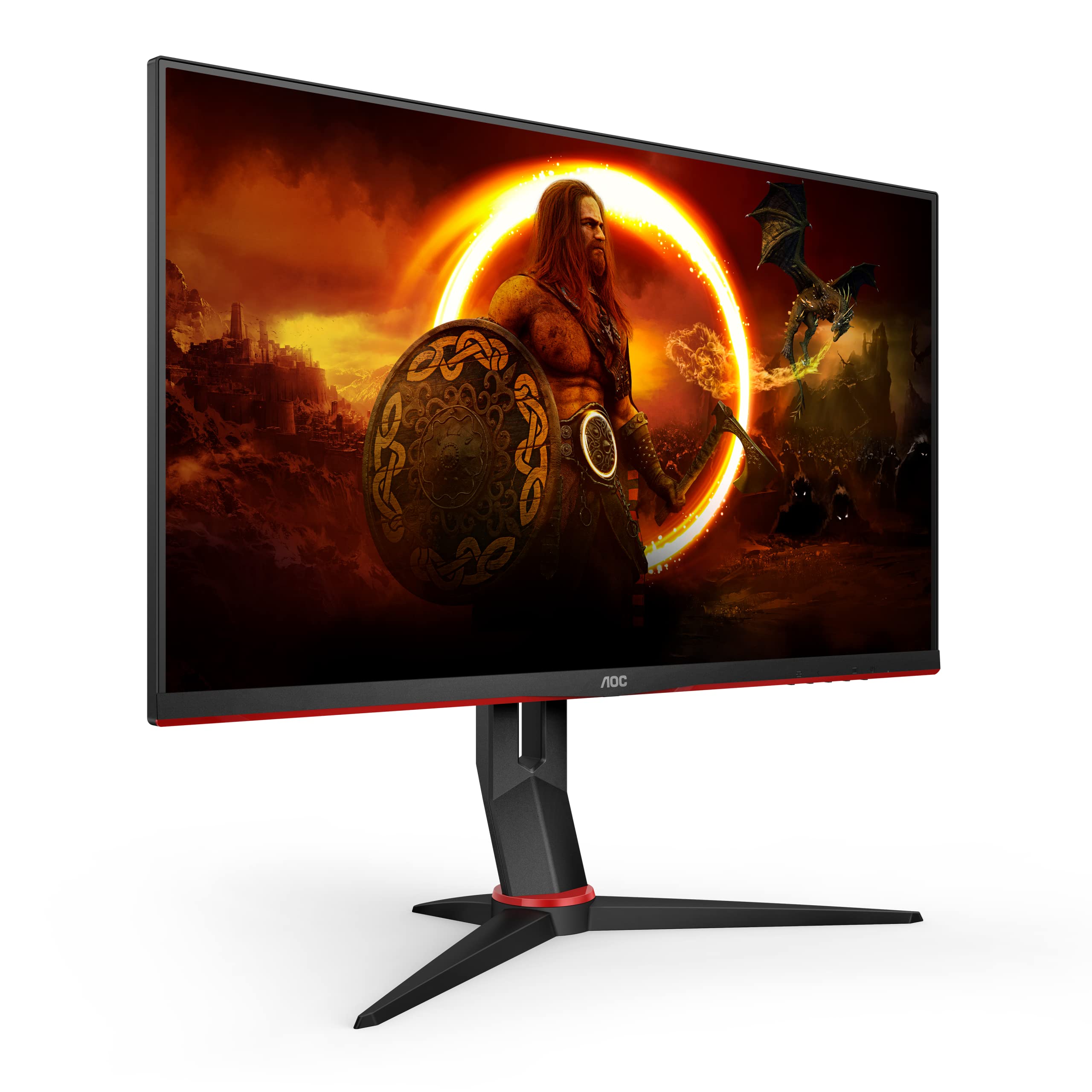 AOC Gaming Q27G2E - 27 INch QHD Monitor, 155Hz, 1ms MPRT, VA, FreeSync Premium, Shadow control, Low Input lag (2560 x 1440 @ 155Hz, 250 cd/m², HDMI 2.0 x 2, DisplayPort 1.2x1)