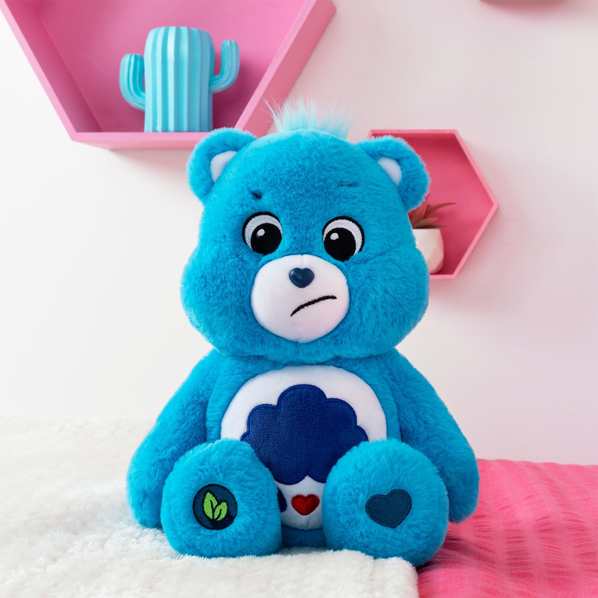 Care Bears | Cheer Bear 35cm Medium Plush | Collectable Cute Plush Toy, Cuddly Toys for Children, Soft Toys for Girls and Boys, Cute Teddies Suitable for Girls and Boys Ages 4+ | Basic Fun 22061