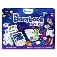 Skillmatics Storybook Art Kit - All My Adventures Art Kit for Kids, Write & Create Storybooks, Creative Activity for Boys & Girls, DIY Kit, 150+ Stickers, Christmas Gifts for Ages 5, 6, 7, 8, 9, 10