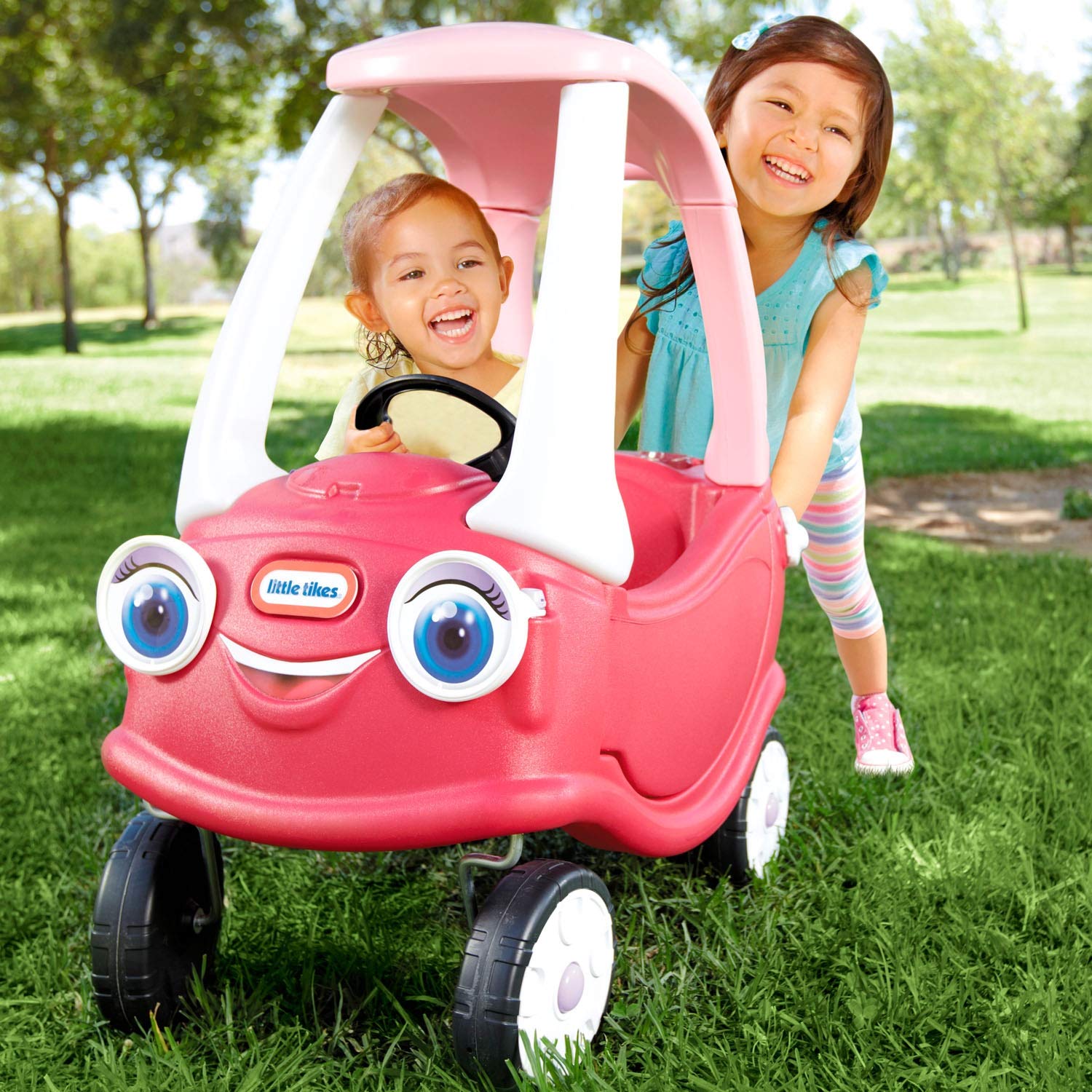 Little Tikes Dino Cozy Coupe Car. Kids Ride-On, Foot to Floor Slider, Mini Vehicle Push Car With Real Working Horn, Clicking Ignition Switch & Petrol Cap. For Ages 18 Months+