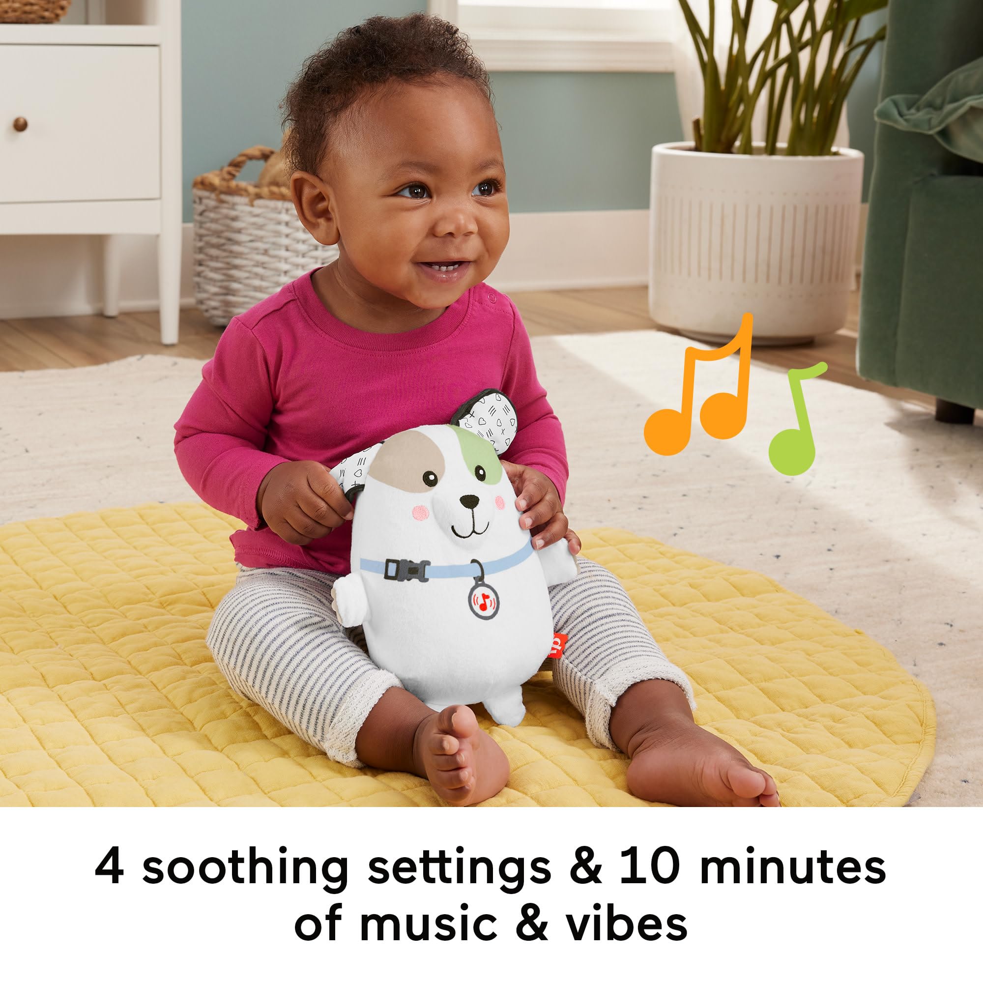 Fisher-Price Soothe 'N Snuggle Otter | Newborn Baby Toys & New Baby Gifts | Plush Soft Toys for Babies with Light and Sound Machine | Baby Girl and Baby Boy Gifts | Newborn Essentials, FXC66