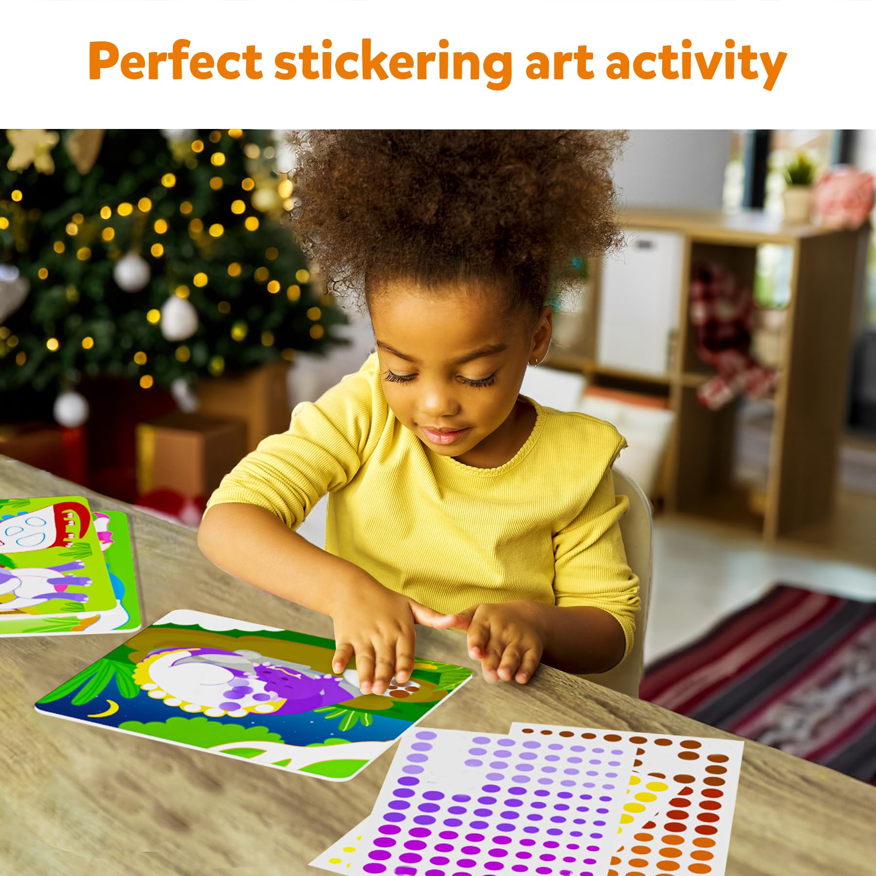 Skillmatics Art Activity - Dot It Unicorns & Princesses, Stocking Stuffers, No Mess Sticker Art for Kids, Craft Kits, DIY Activity, Christmas Gifts for Boys & Girls Ages 3, 4, 5, 6, 7