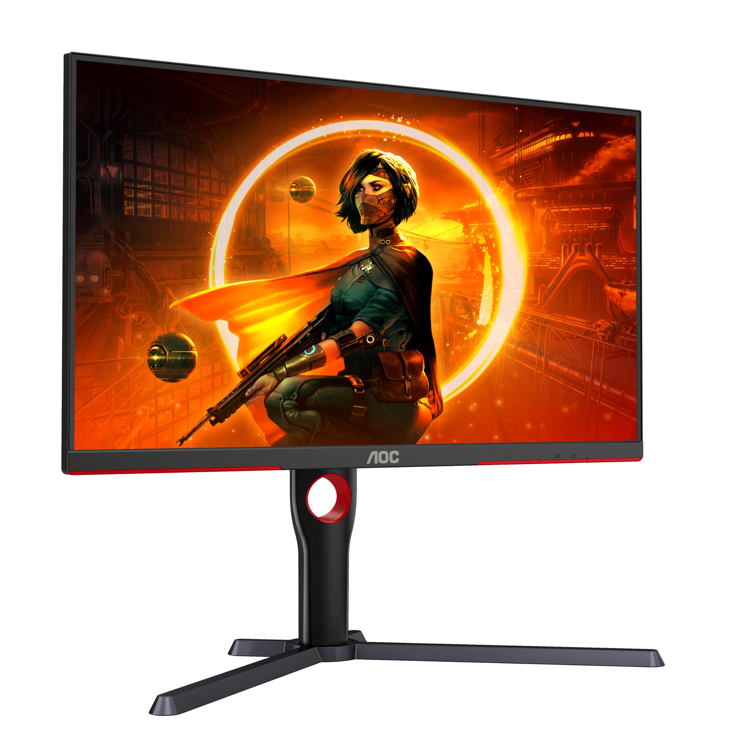 AOC Gaming Q27G2E - 27 INch QHD Monitor, 155Hz, 1ms MPRT, VA, FreeSync Premium, Shadow control, Low Input lag (2560 x 1440 @ 155Hz, 250 cd/m², HDMI 2.0 x 2, DisplayPort 1.2x1)