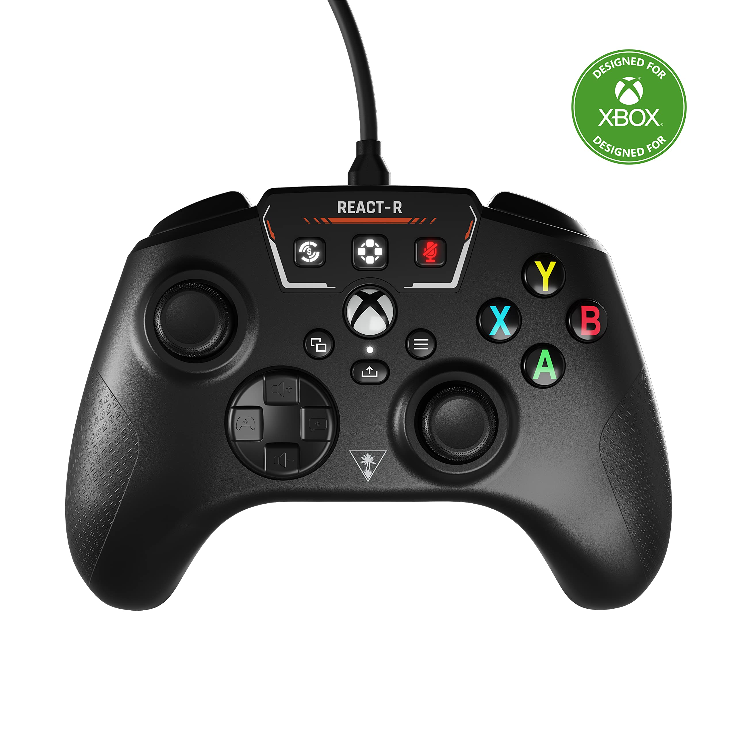 Turtle Beach React-R Red Wired Gaming Controller with Audio Controls, Mappable Buttons & Textured Grips for Xbox Series X|S, Xbox One & PC [Officially Licensed for Xbox]