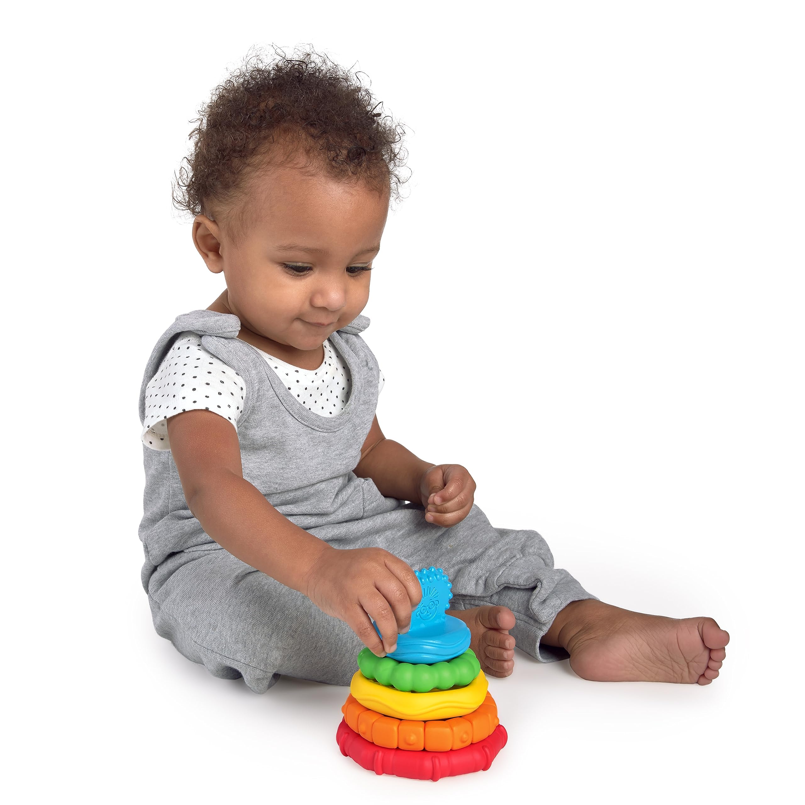 Baby Einstein, Teether-pillar Rattle and Chill Teething Aid Toy, Soothing relief, Multisensory Stimulation, Massages Sore Gums, Easy to Hold, Water filled, Ages 3 months +