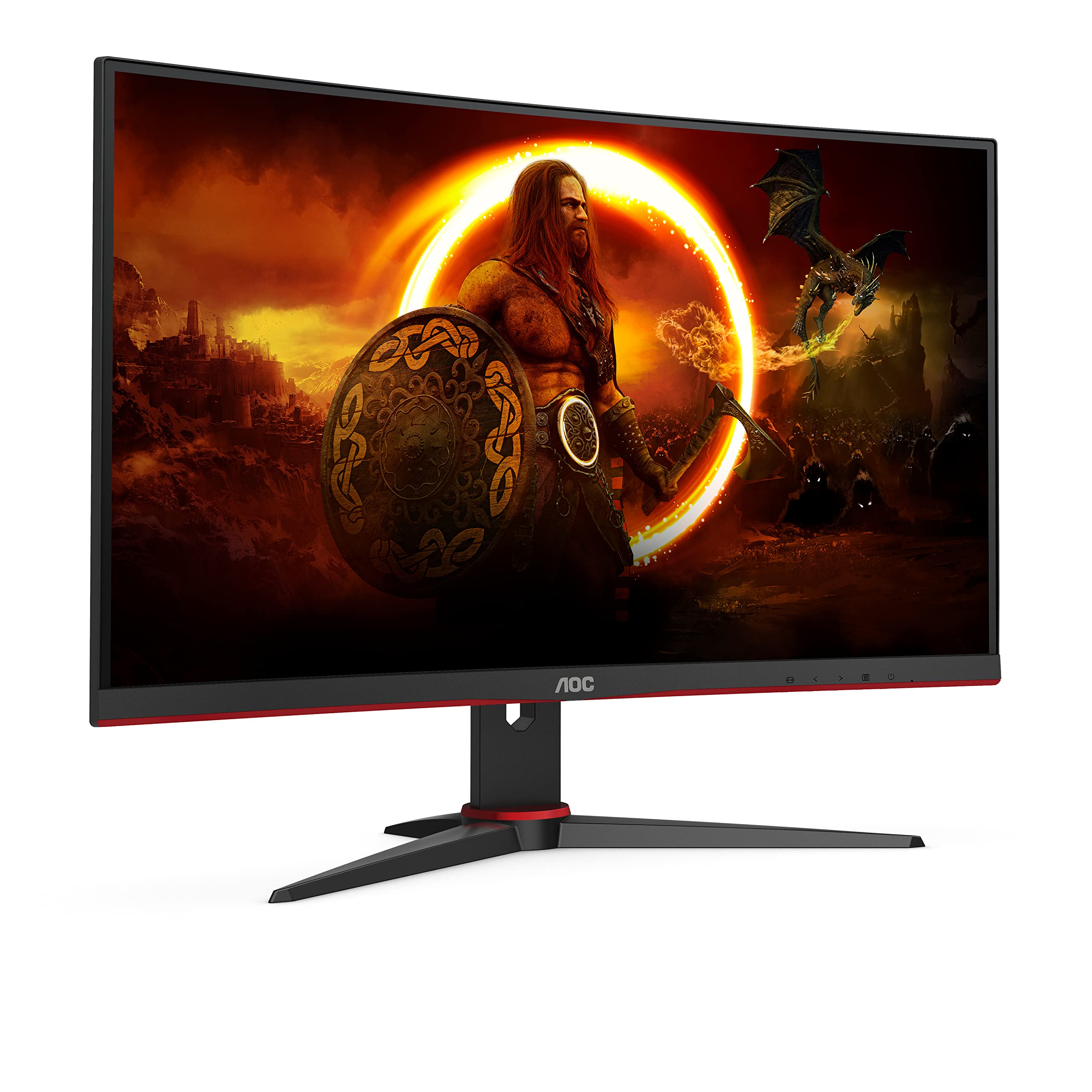 AOC Gaming Q27G2E - 27 INch QHD Monitor, 155Hz, 1ms MPRT, VA, FreeSync Premium, Shadow control, Low Input lag (2560 x 1440 @ 155Hz, 250 cd/m², HDMI 2.0 x 2, DisplayPort 1.2x1)