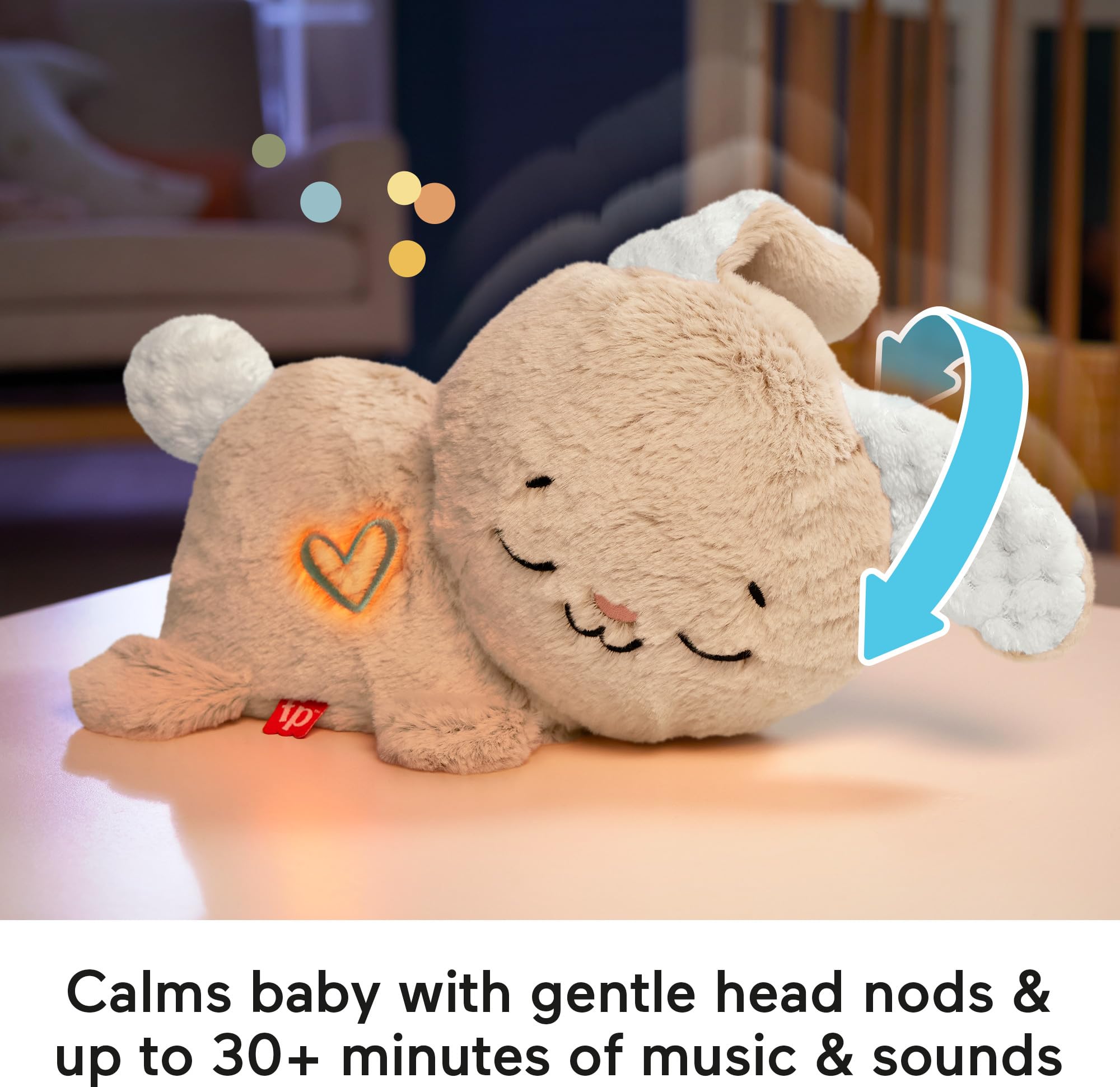 Fisher-Price Soothe 'N Snuggle Otter | Newborn Baby Toys & New Baby Gifts | Plush Soft Toys for Babies with Light and Sound Machine | Baby Girl and Baby Boy Gifts | Newborn Essentials, FXC66