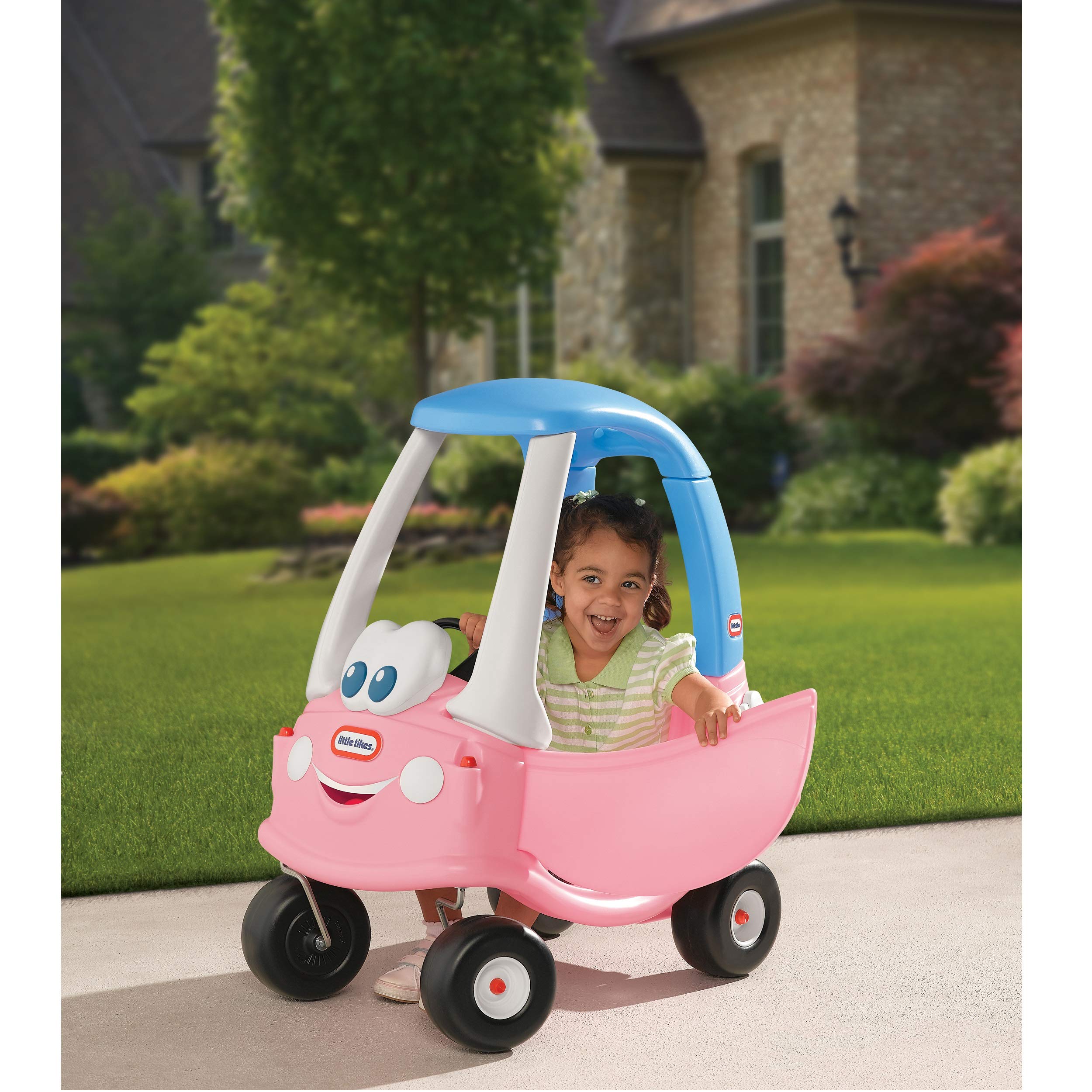 Little Tikes Dino Cozy Coupe Car. Kids Ride-On, Foot to Floor Slider, Mini Vehicle Push Car With Real Working Horn, Clicking Ignition Switch & Petrol Cap. For Ages 18 Months+